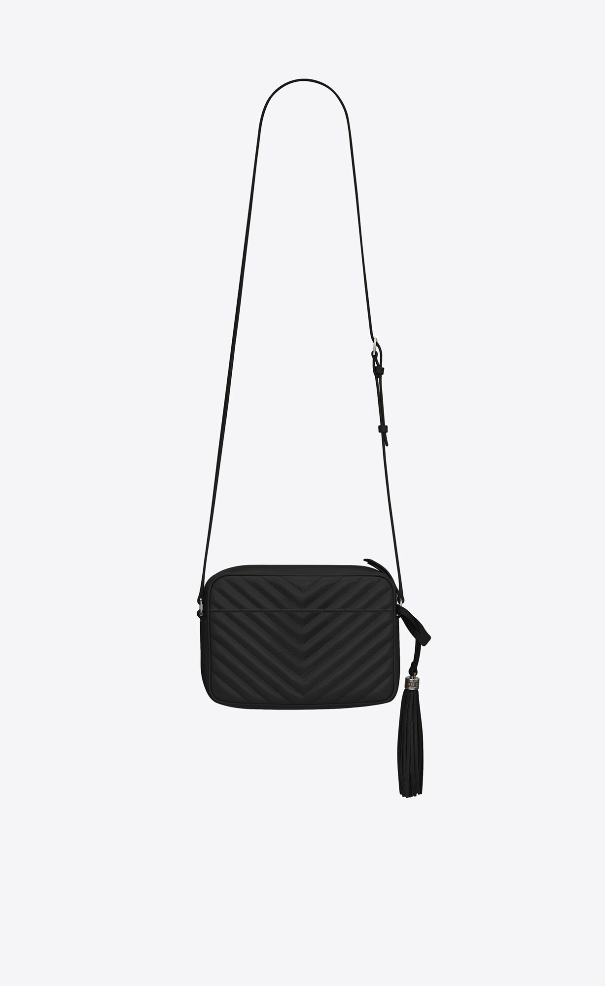 YSL Lou Camera Bag In Gesteppt Leder Schwarz | 60927-NFVR