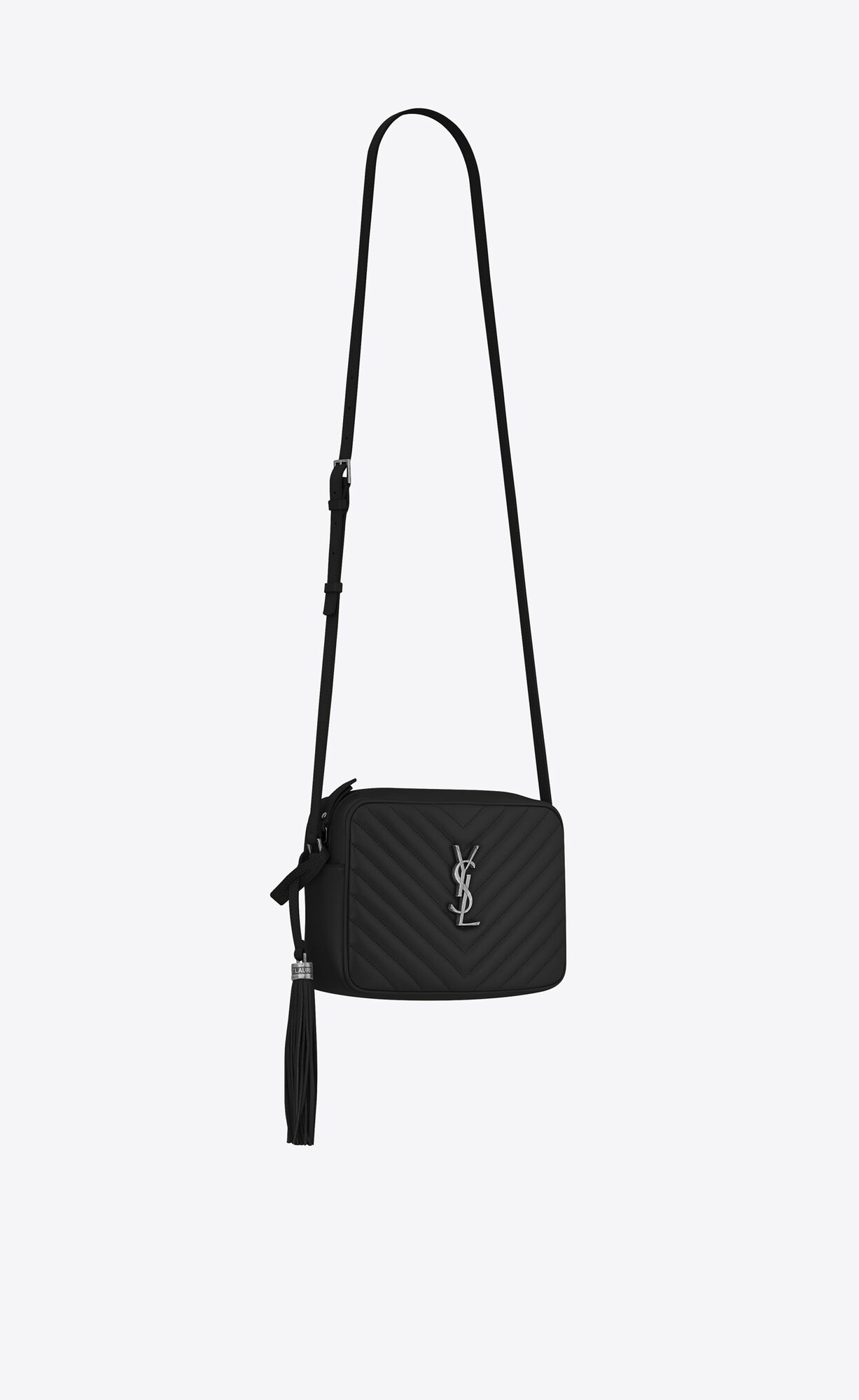 YSL Lou Camera Bag In Gesteppt Leder Schwarz | 60927-NFVR