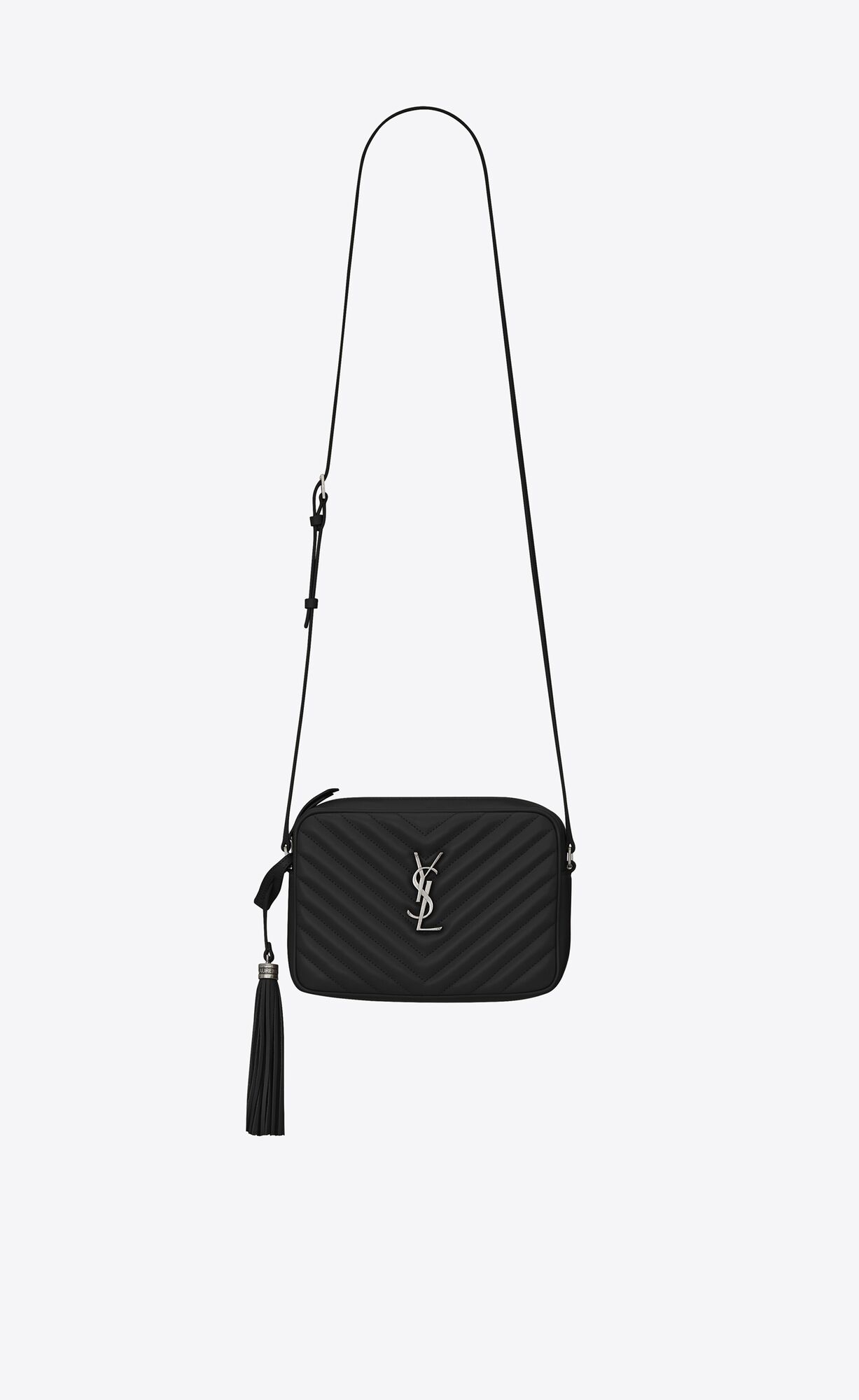 YSL Lou Camera Bag In Gesteppt Leder Schwarz | 60927-NFVR