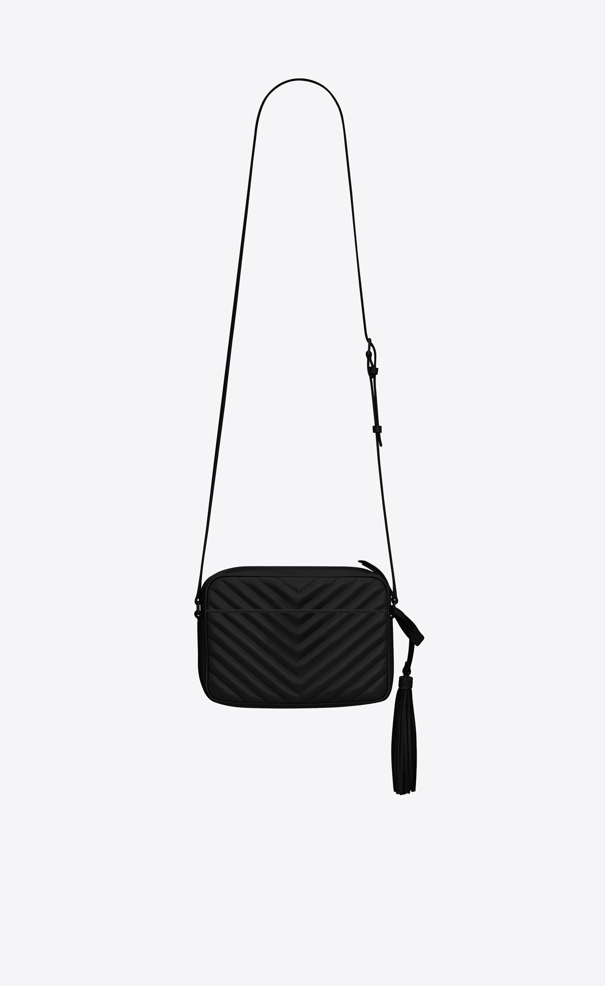 YSL Lou Camera Bag In Gesteppt Leder Schwarz | 65342-ZUMJ