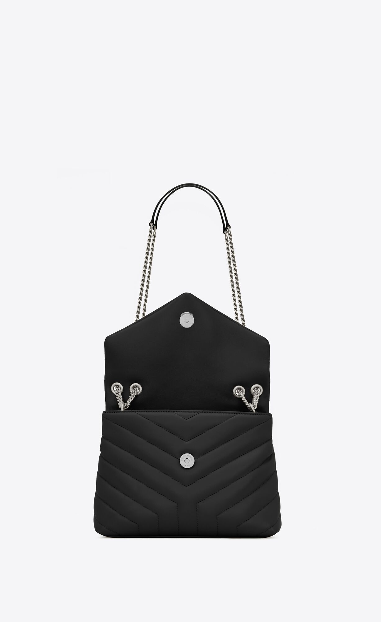 YSL Loulou Small Chain Bag In Gesteppt 