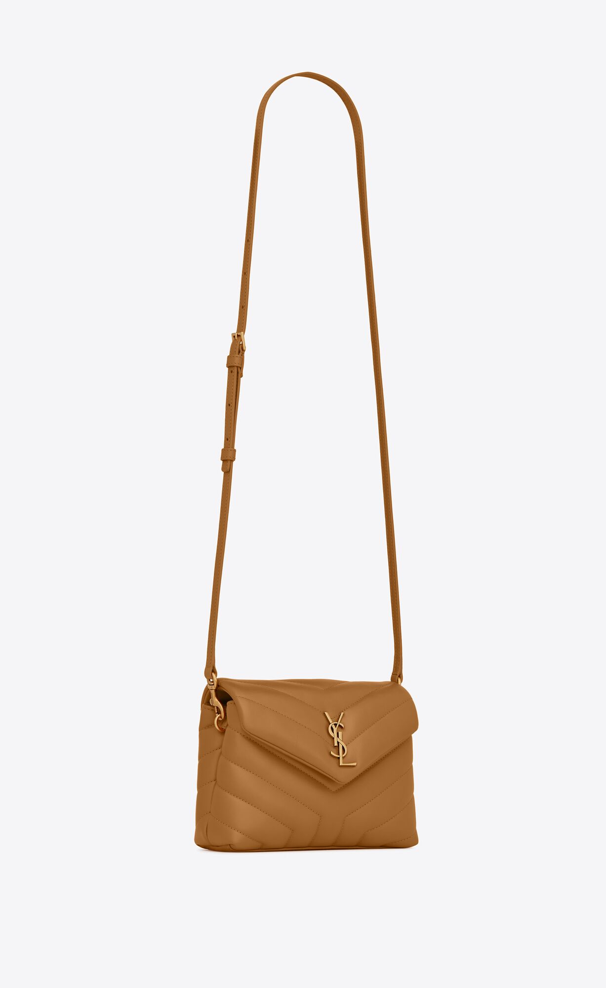 YSL Loulou Toy Riemen Bag In Gesteppt 