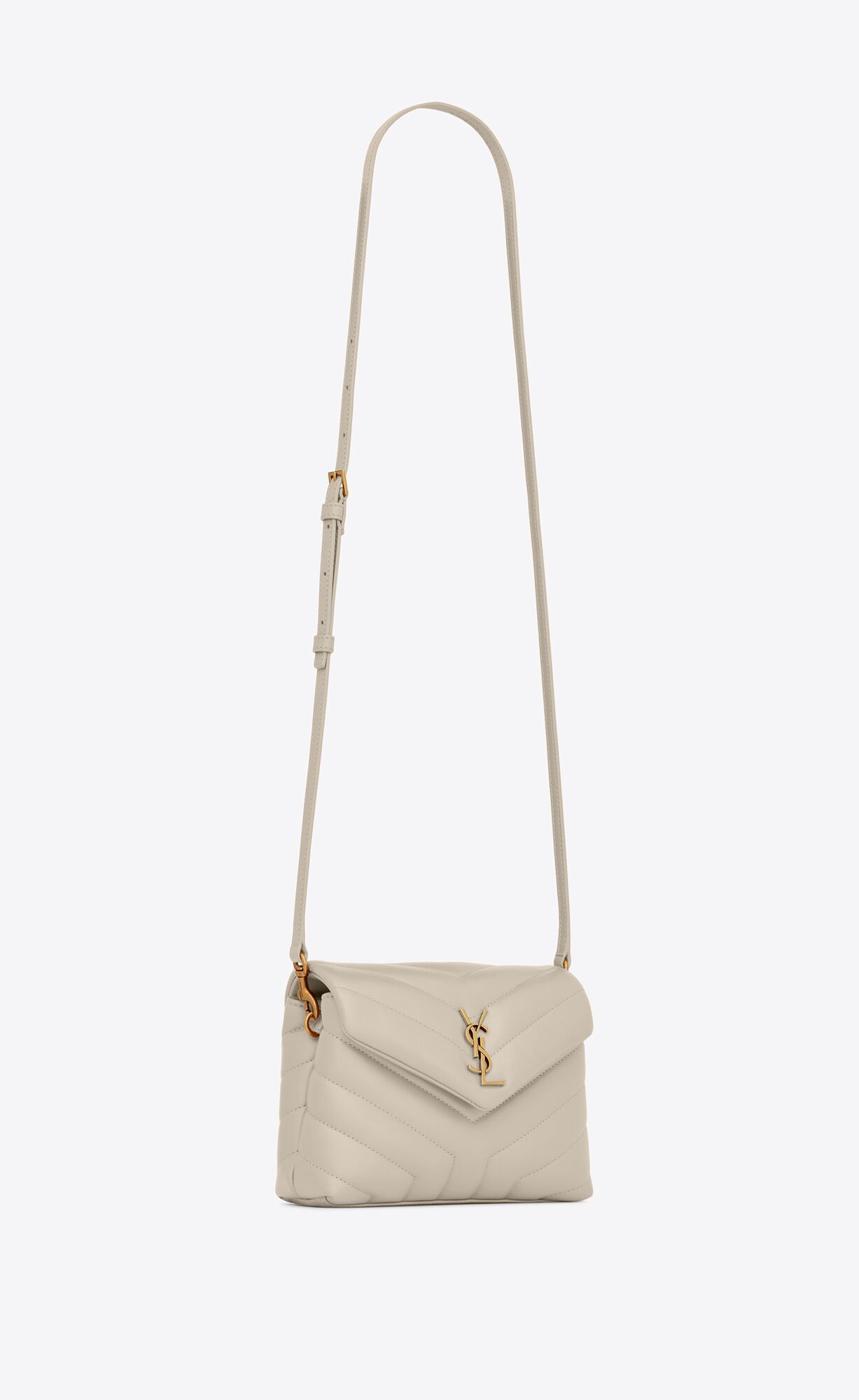 YSL Loulou Toy Riemen Bag In Gesteppt 