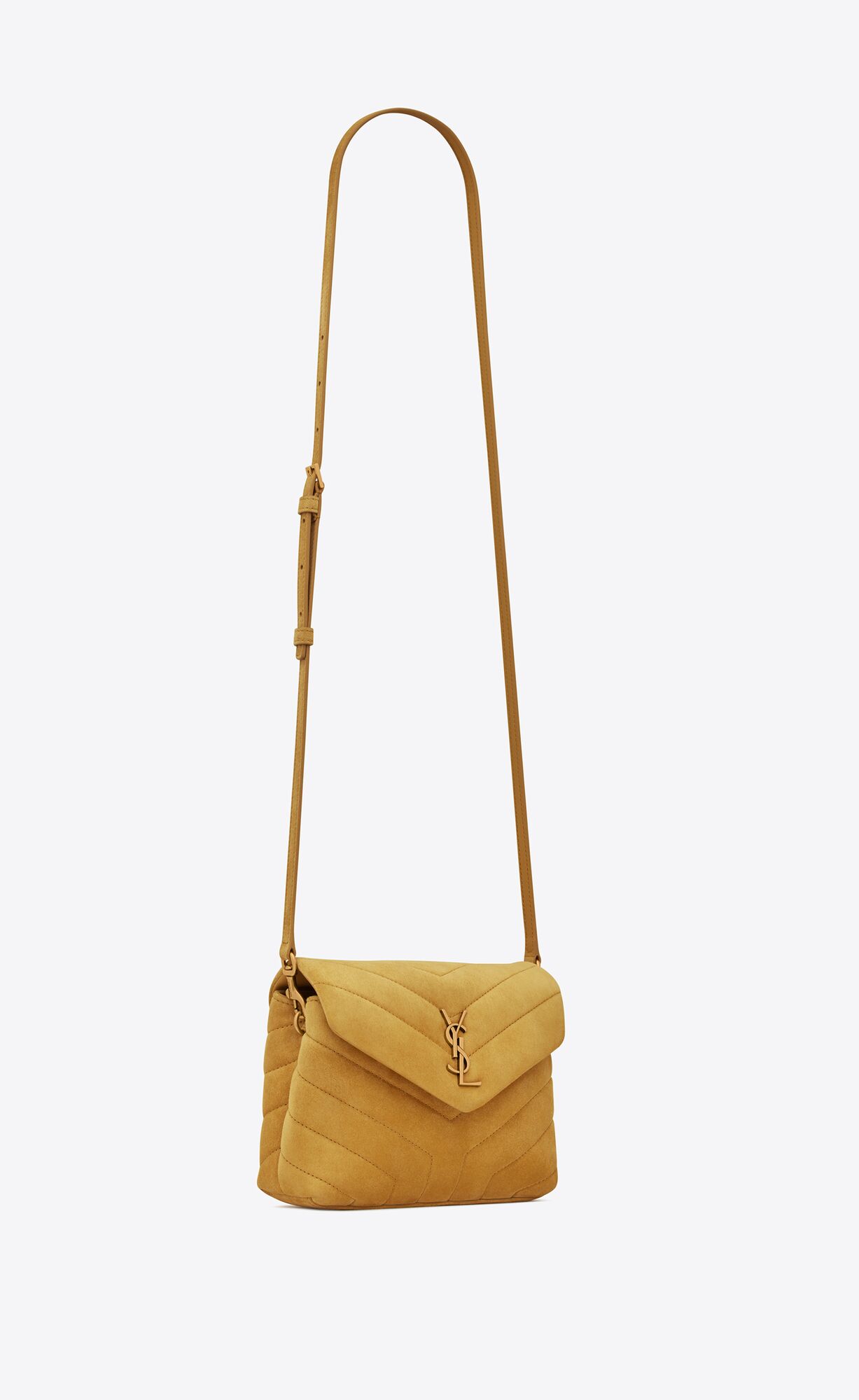 YSL Loulou Toy Riemen Bag In Matelassé 