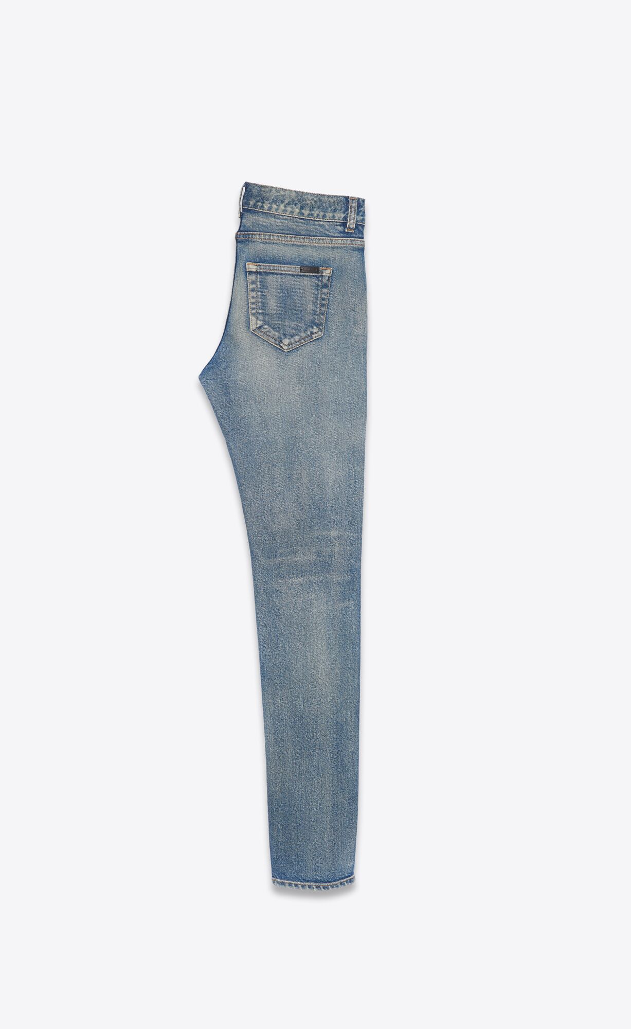 YSL Low-rise Jeans Blau | 89612-OCRD