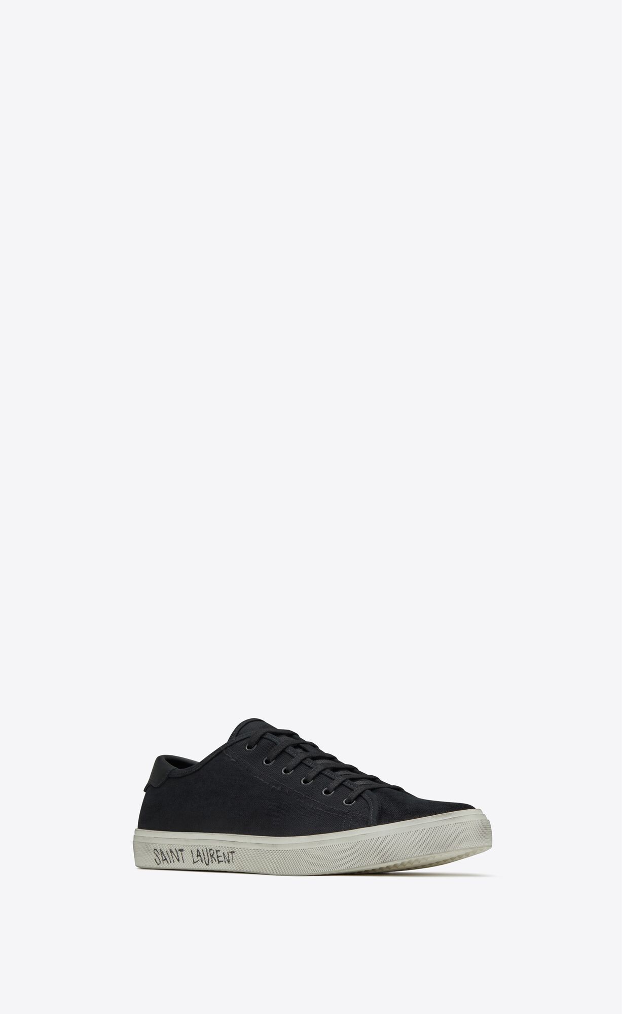 YSL Malibu Sneakers In Canvas And Leder Schwarz | 03219-SBOL