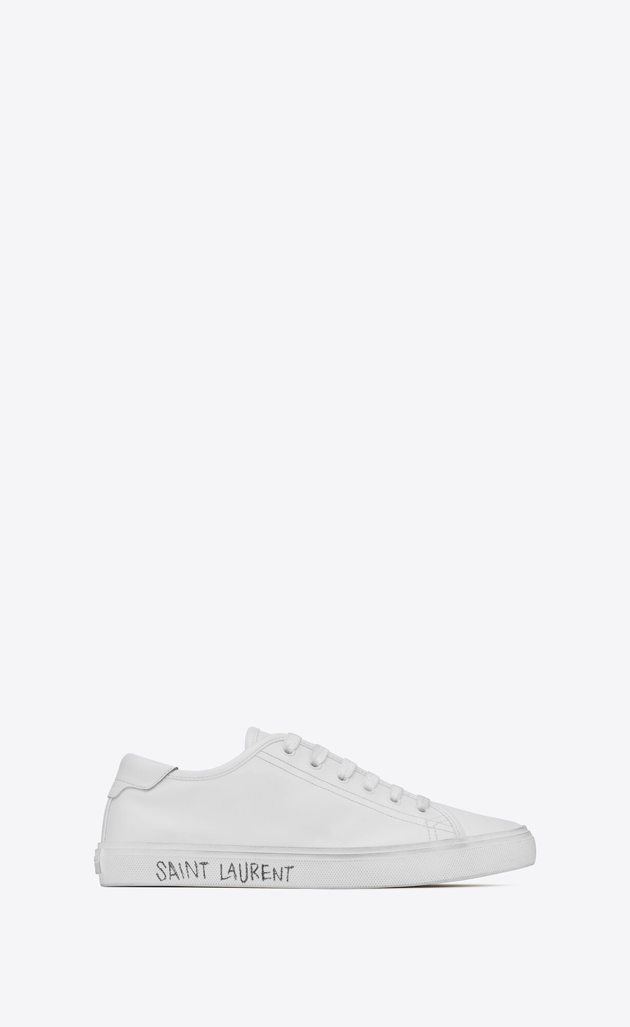 YSL Malibu Sneakers In Smooth Leder Weiß | 90135-ADXY