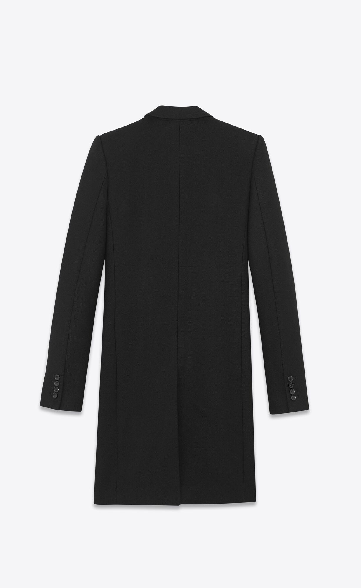 YSL Masculine Wolle Coat Schwarz | 97802-MJBP