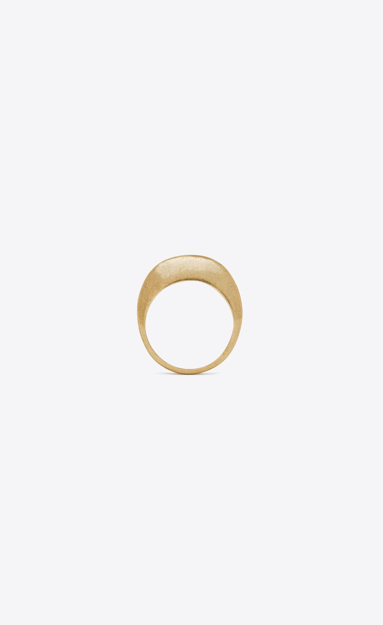 YSL Medium Bumpy Ring In Metal Gold | 24915-OLBQ