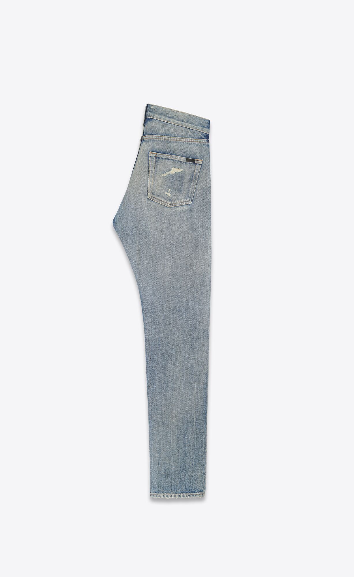 YSL Mid-waist Jeans Blau | 45978-SNVI