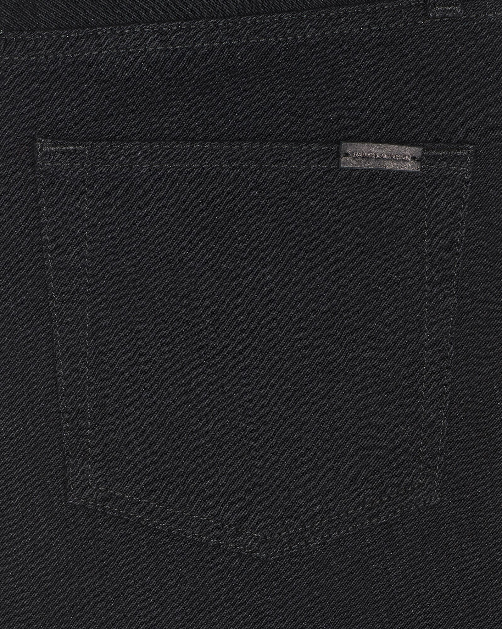 YSL Mid-waist Jeans Schwarz | 20456-UEDH