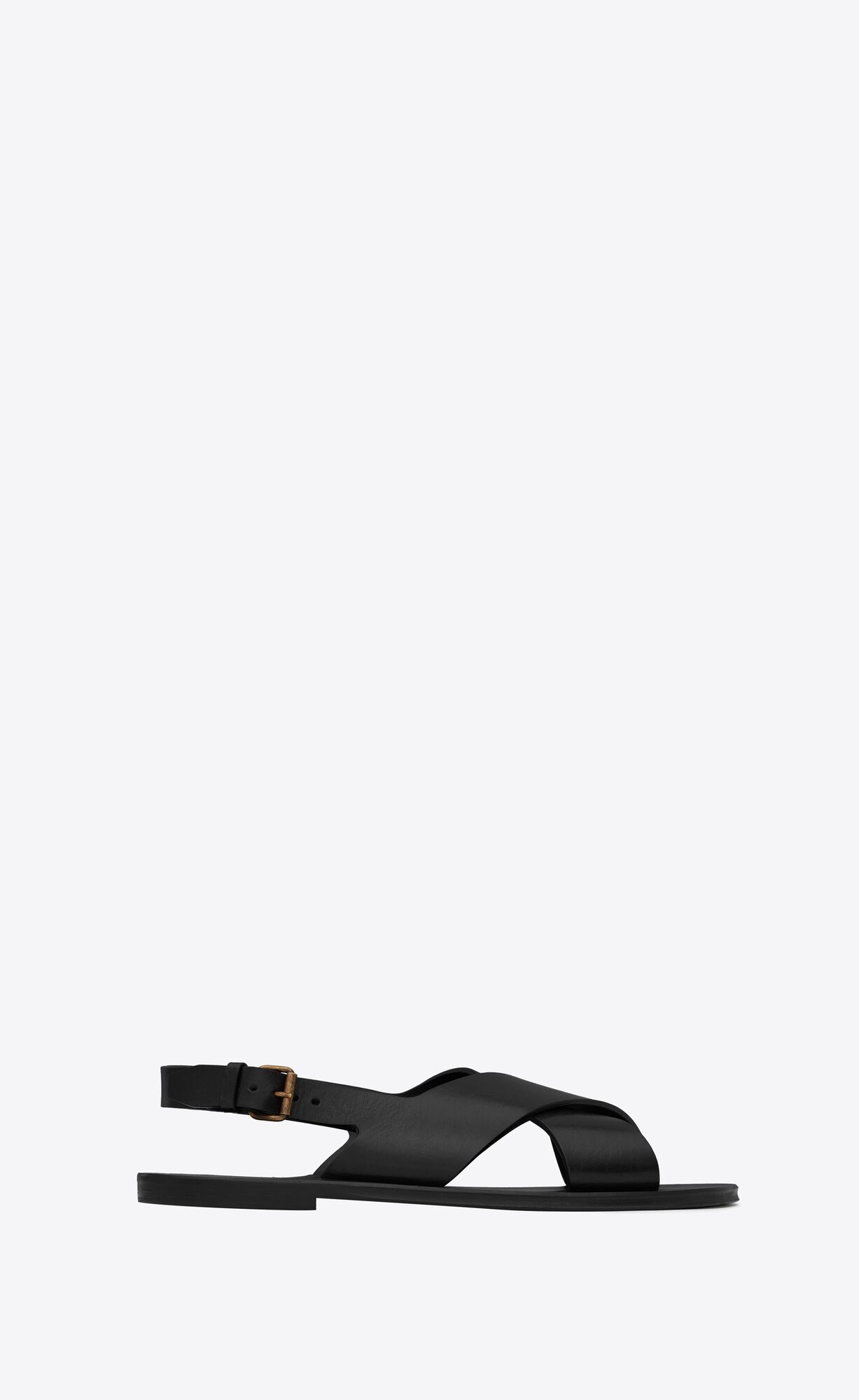 YSL Mojave Sandals In Smooth Leder Schwarz | 04268-EGDP