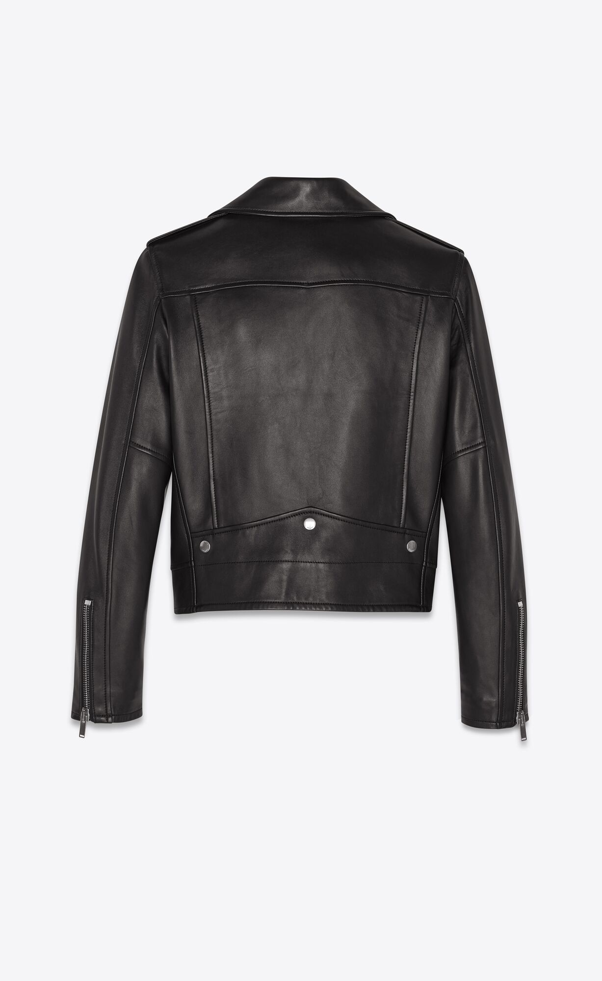 YSL Motorcycle Jacket In Lambskin Schwarz | 37482-VRSZ