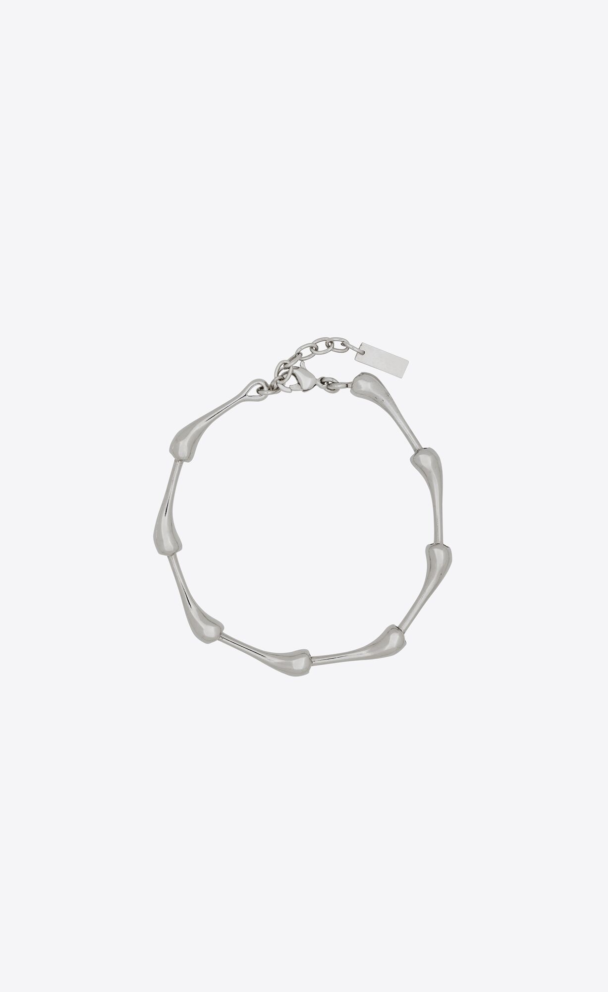 YSL Multiple Large Drop Bracelet In Metal Palladium | 43057-IBAW