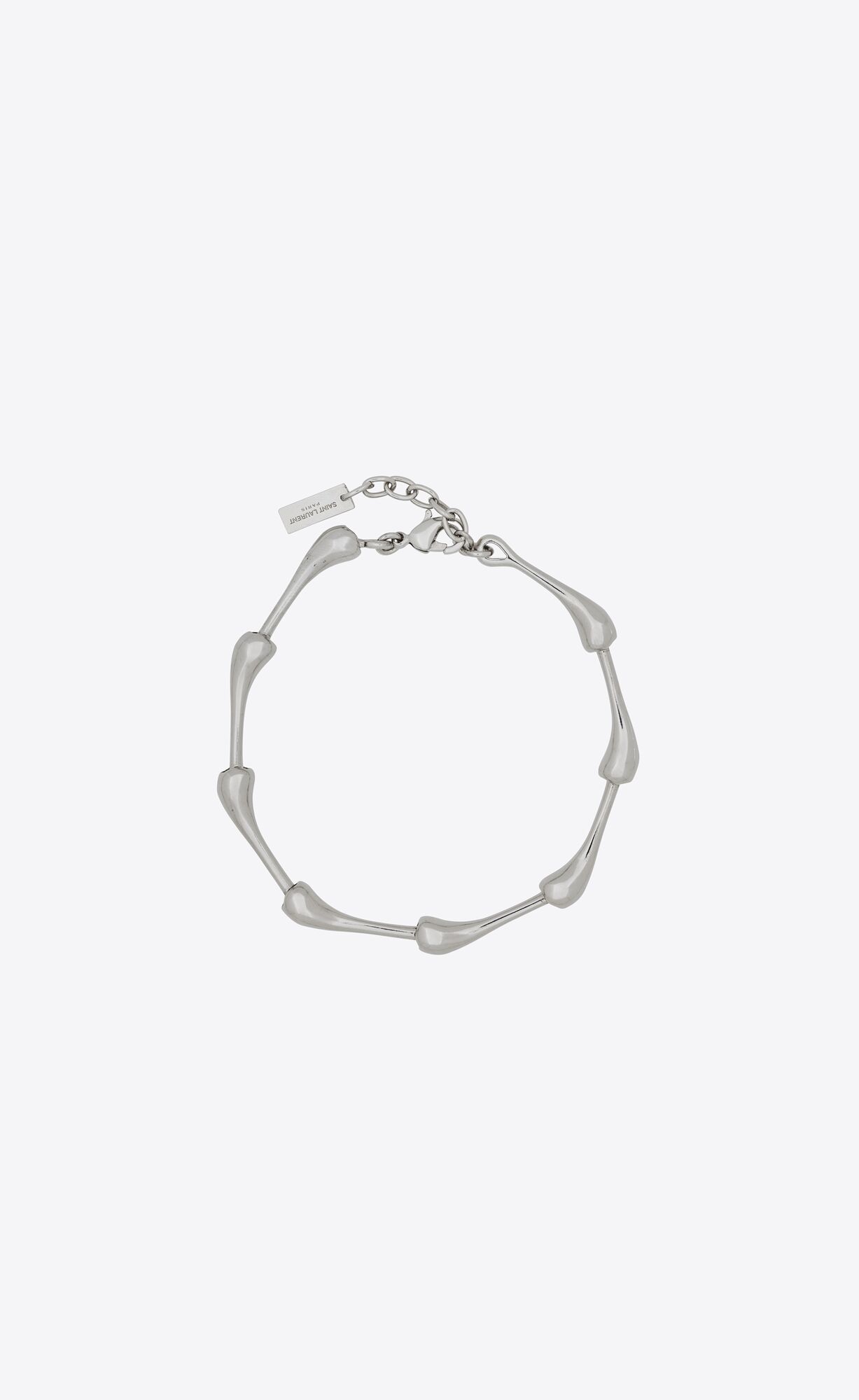 YSL Multiple Large Drop Bracelet In Metal Palladium | 43057-IBAW