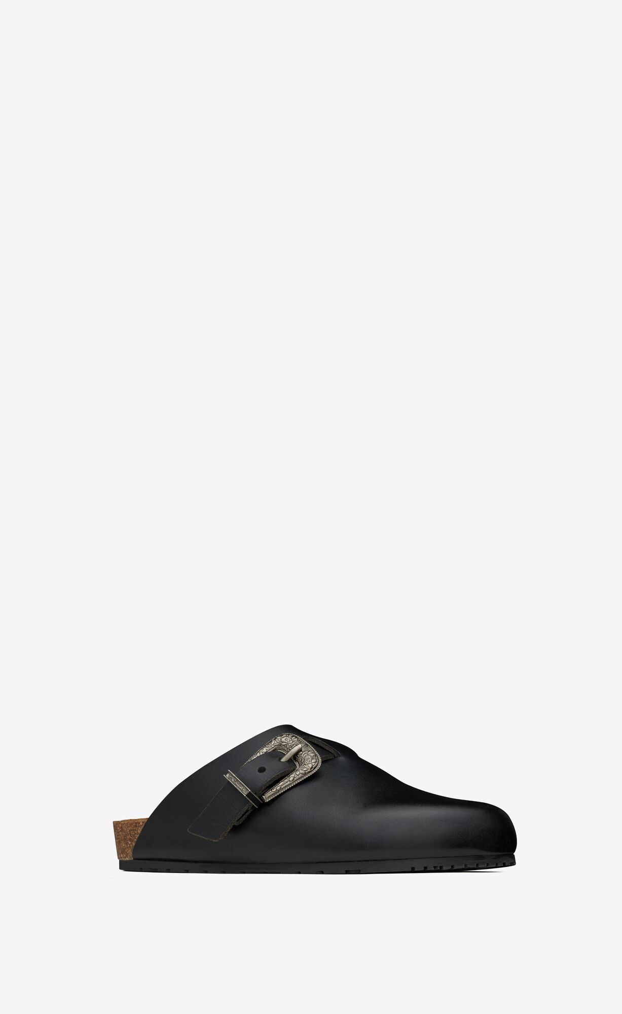 YSL Nichols Clogs In Smooth Leder Noir | 01249-UREF