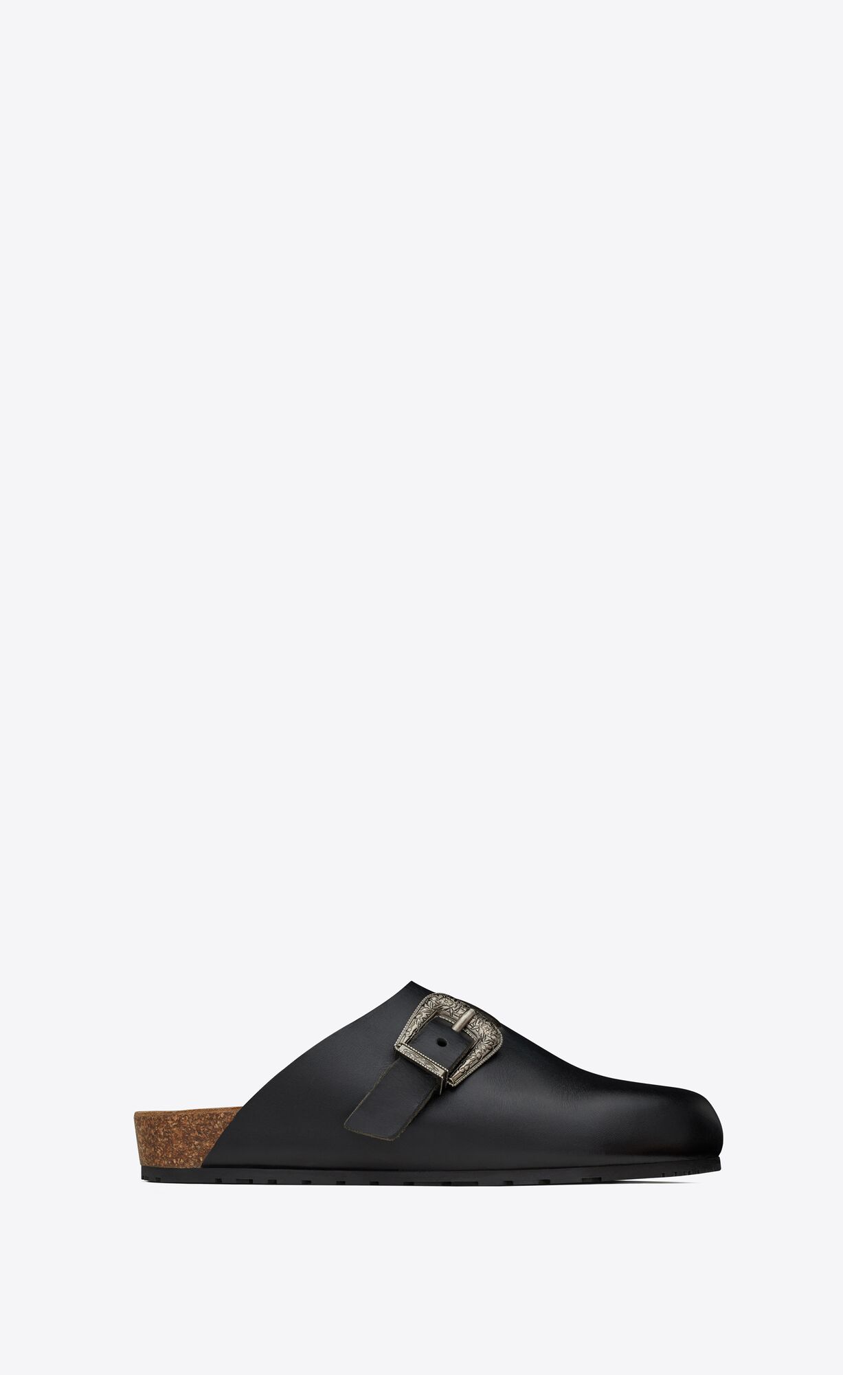 YSL Nichols Clogs In Smooth Leder Noir | 01249-UREF