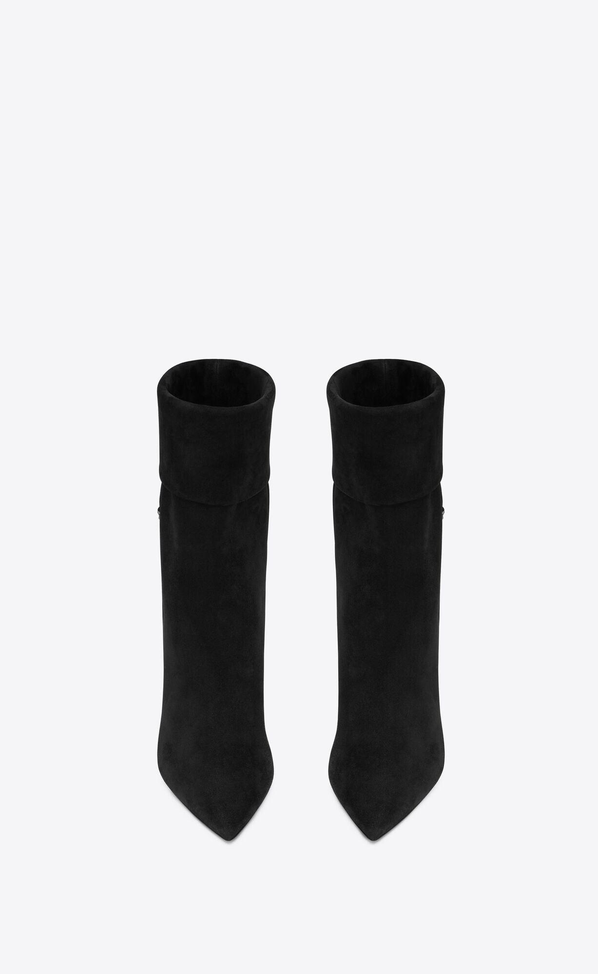 YSL Niki Booties In Wildleder Noir | 61459-EOAP