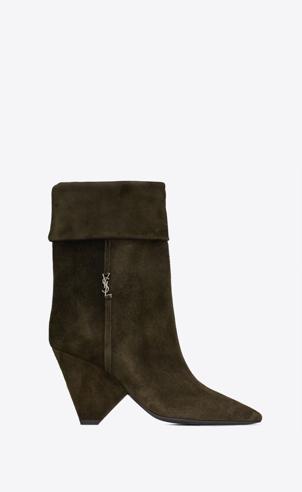 YSL Niki Booties In Wildleder Sable | 68307-FAJP