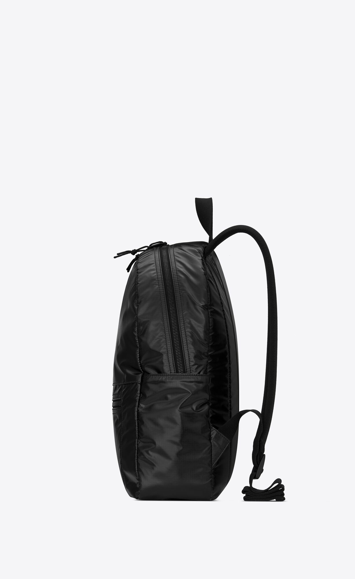 YSL Nuxx Backpack In Nylon Silber Schwarz | 15270-TMHL