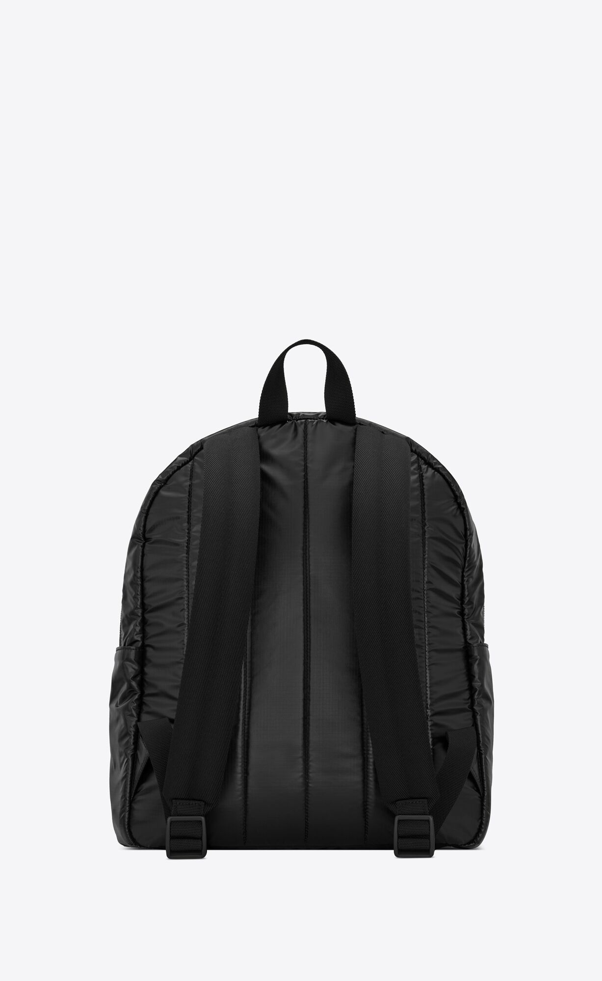 YSL Nuxx Backpack In Nylon Silber Schwarz | 15270-TMHL