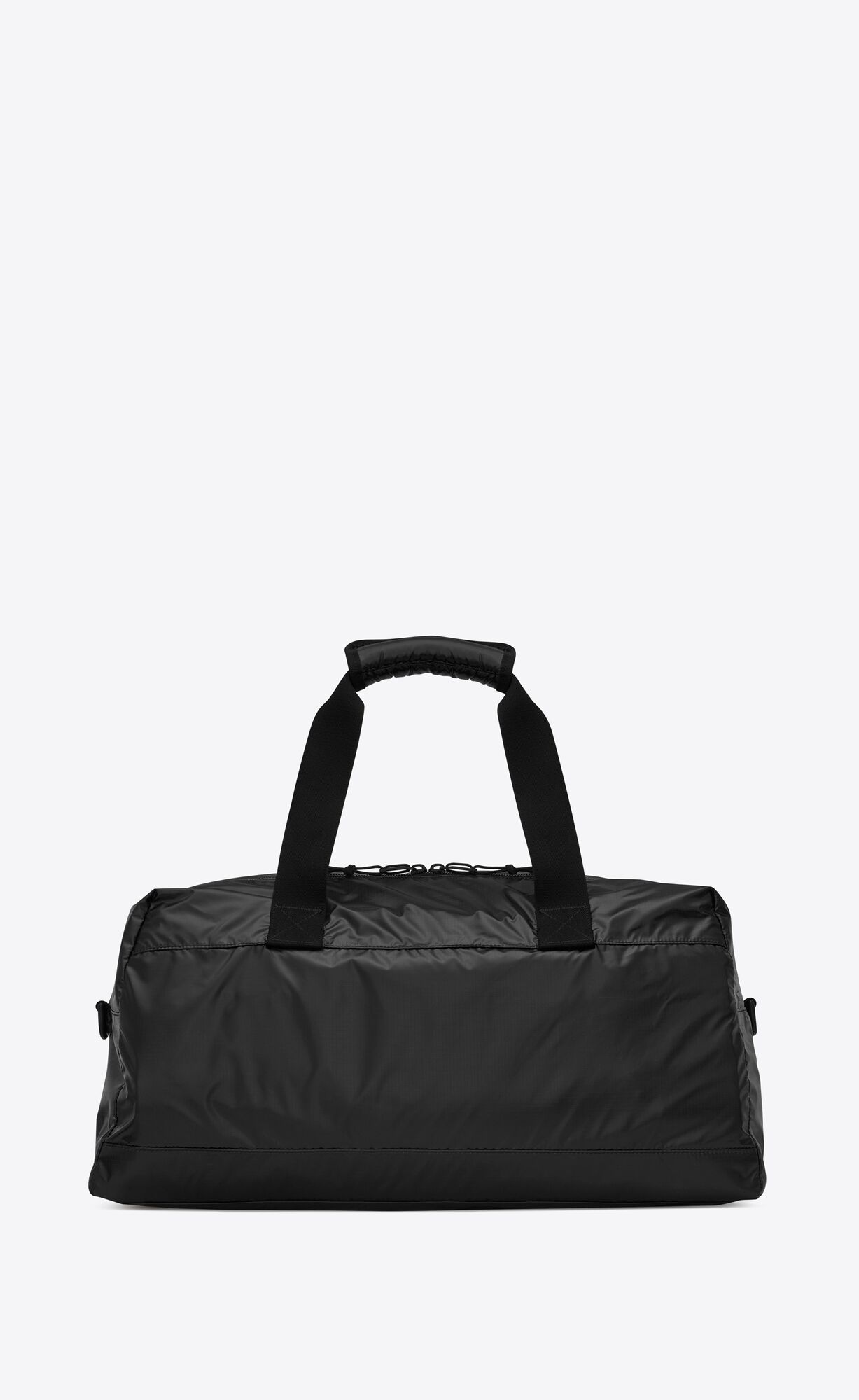 YSL Nuxx Duffle In Nylon Schwarz Platin | 07132-EIDB