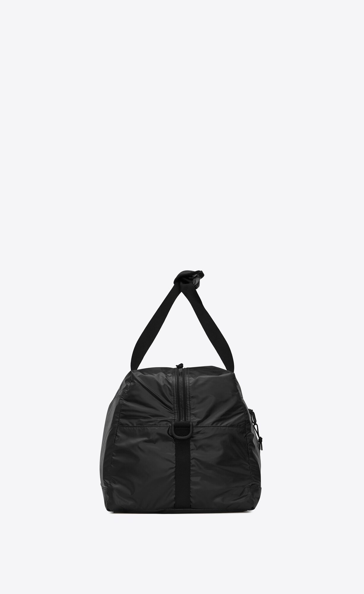 YSL Nuxx Duffle In Nylon Schwarz Platin | 07132-EIDB