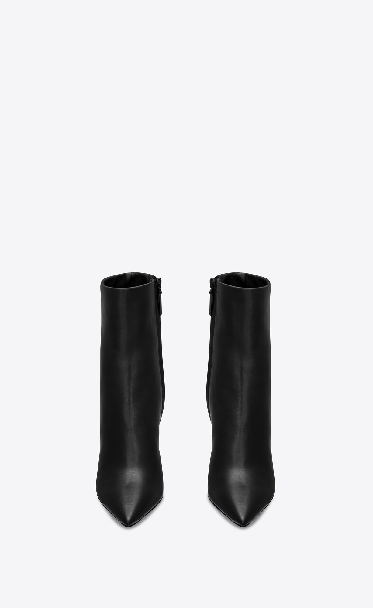 YSL Opyum Booties In Leder Schwarz | 37492-FKXH