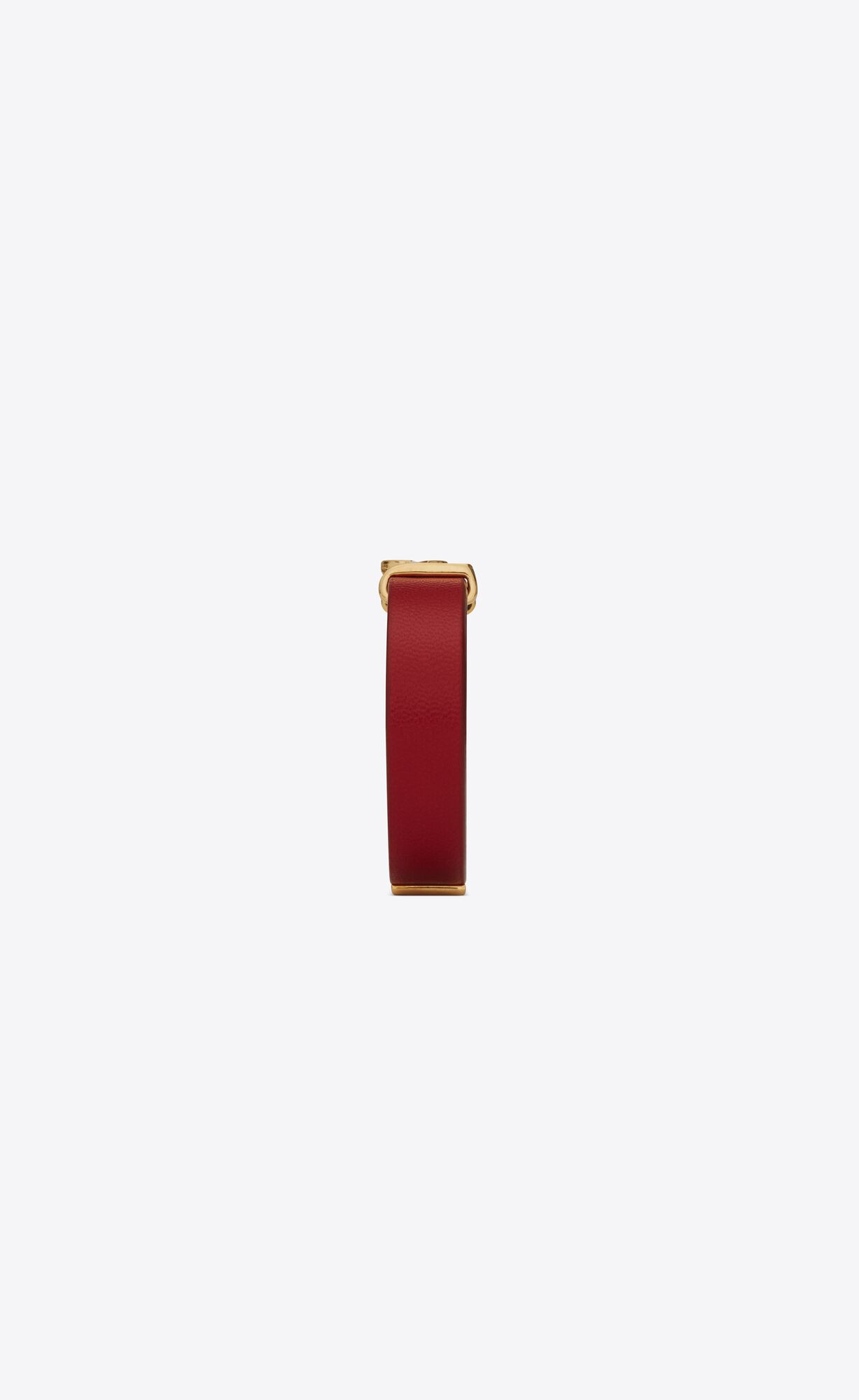 YSL Opyum Bracelet In Leder And Metal Dunkelrot | 76312-WQPC