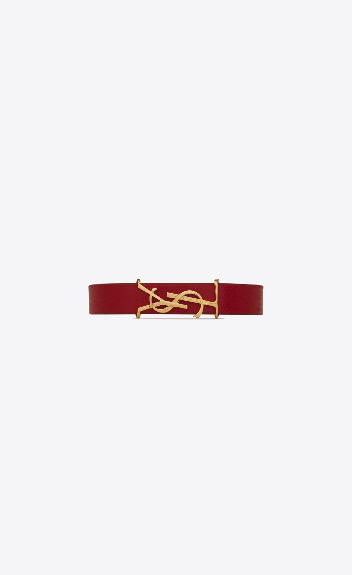 YSL Opyum Bracelet In Leder And Metal Dunkelrot | 76312-WQPC