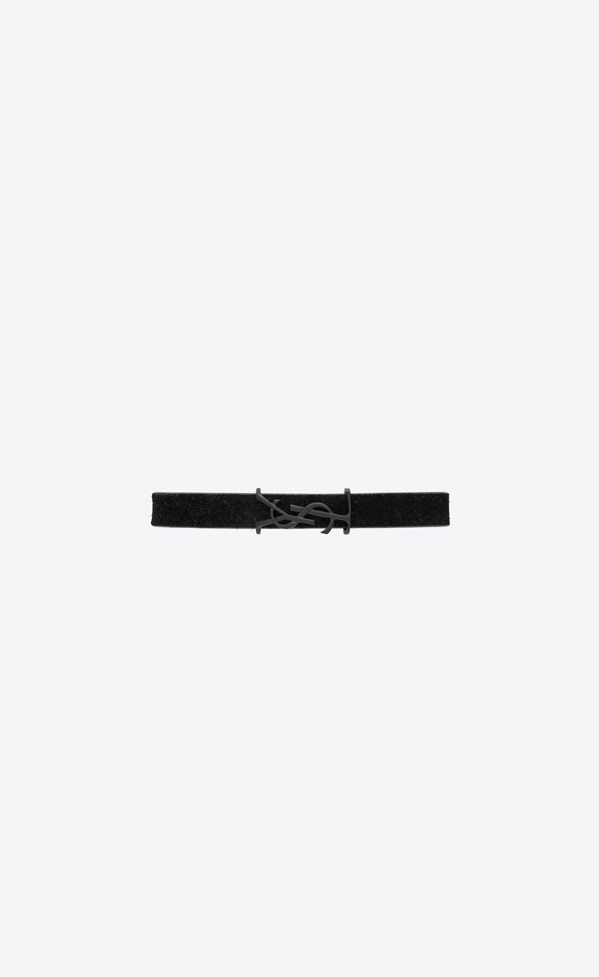 YSL Opyum Bracelet In Wildleder And Metal Schwarz | 34069-TFZR