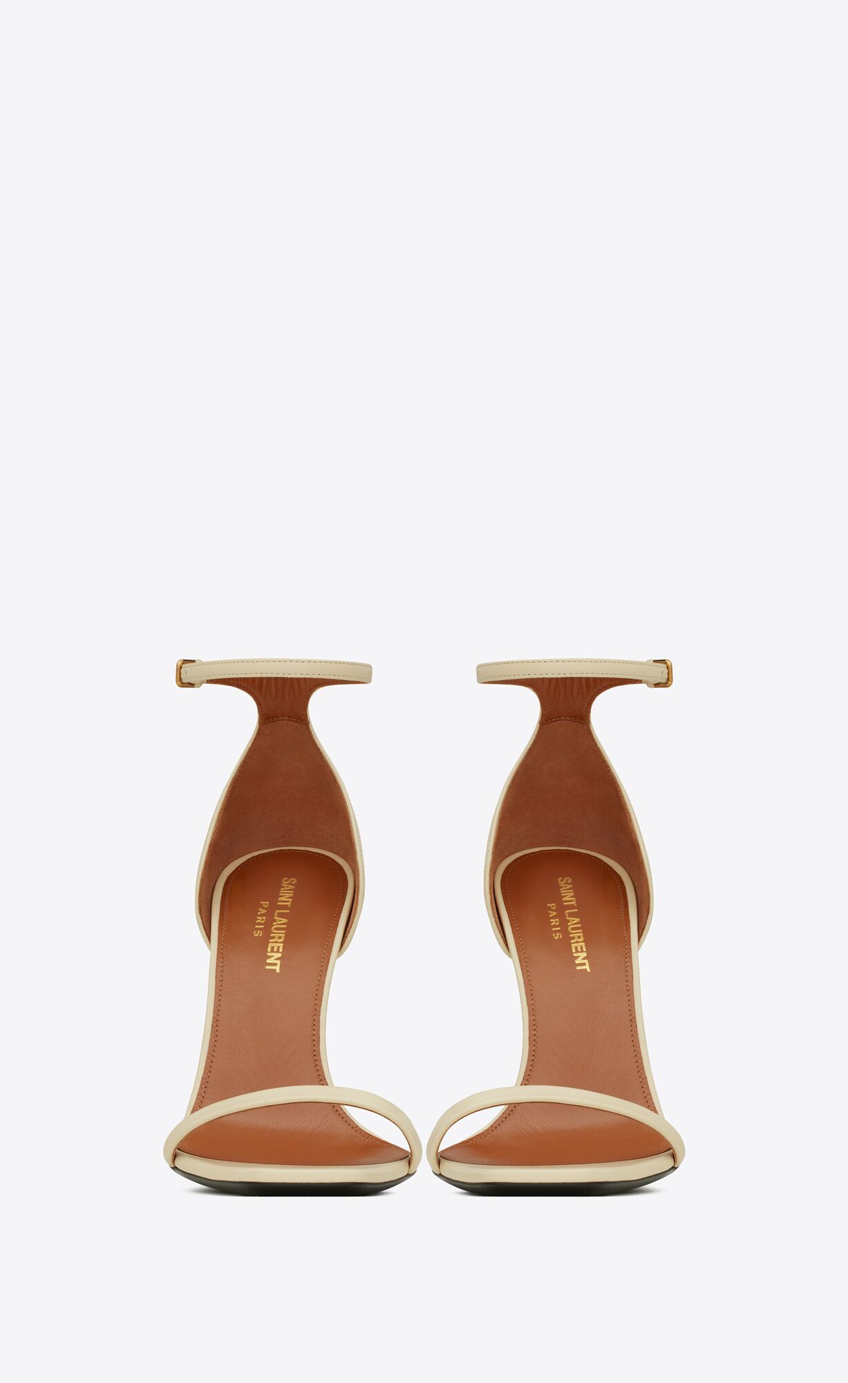 YSL Opyum Sandals In Smooth Leder Beige | 53297-OPKB