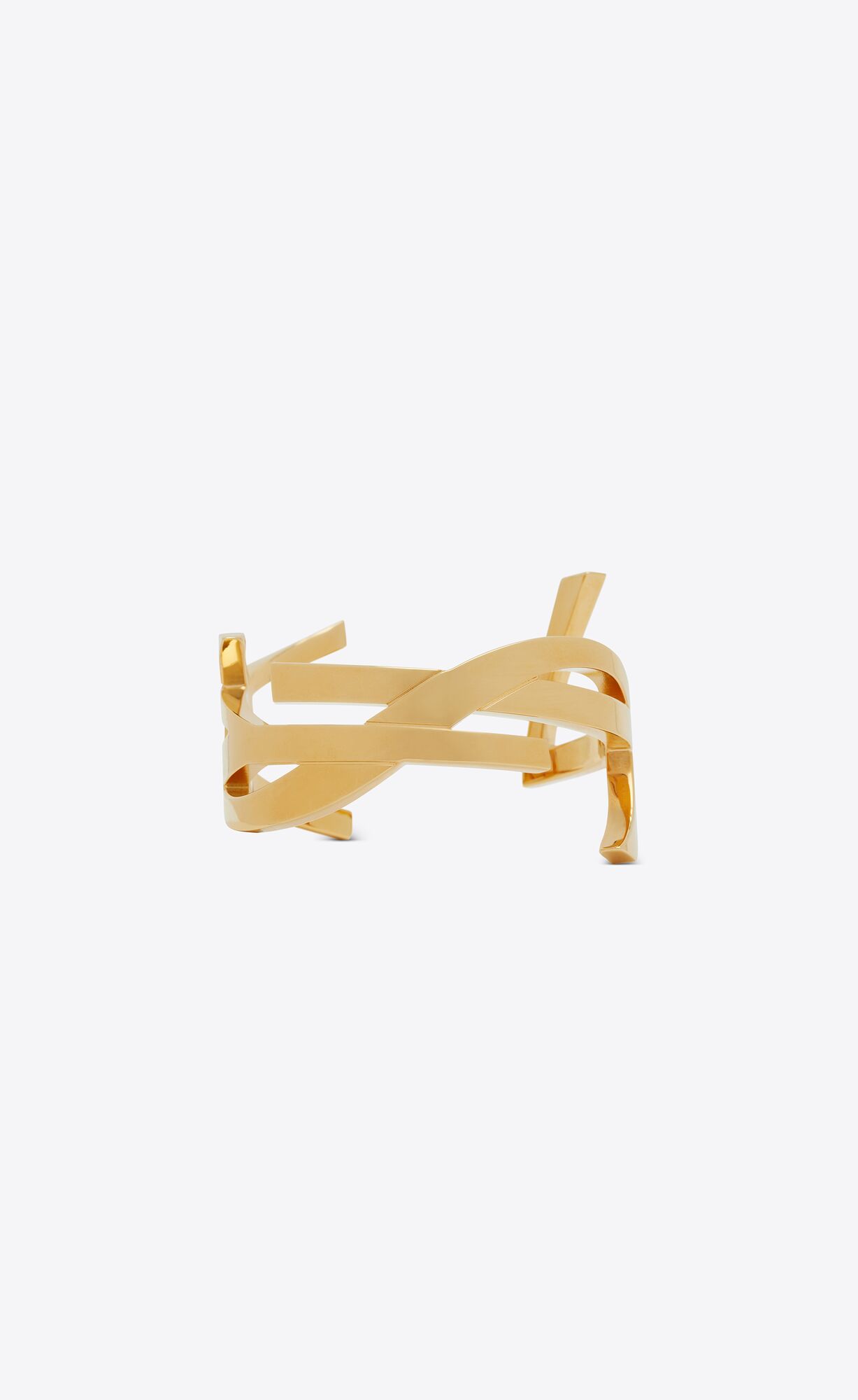 YSL Opyum Twist Cuff Bracelet In Metal Gold | 82946-BNMG