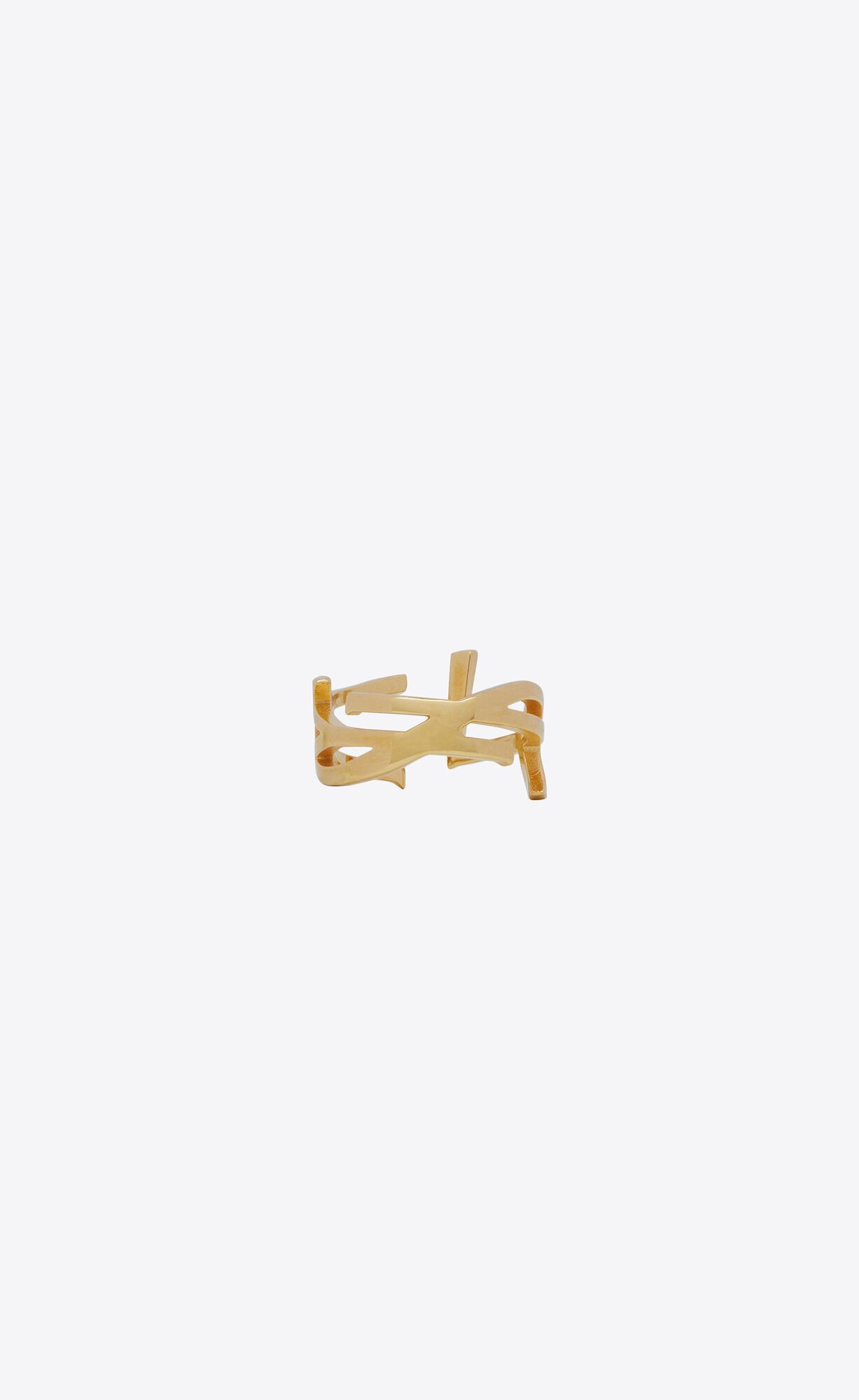 YSL Opyum Twist Ring In Metal Gold | 83709-URYQ