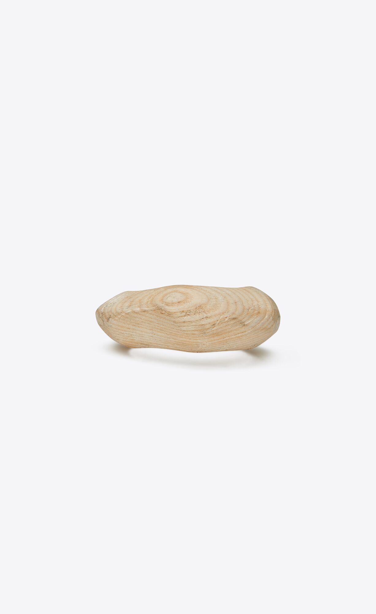 YSL Organic Arty Cuff Bracelet In Wood Silber Weiß | 59176-RNCK