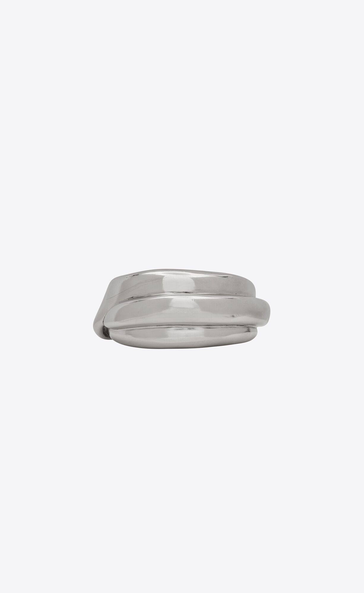 YSL Organic Curve Cuff In Metal Silber | 85927-PYUN