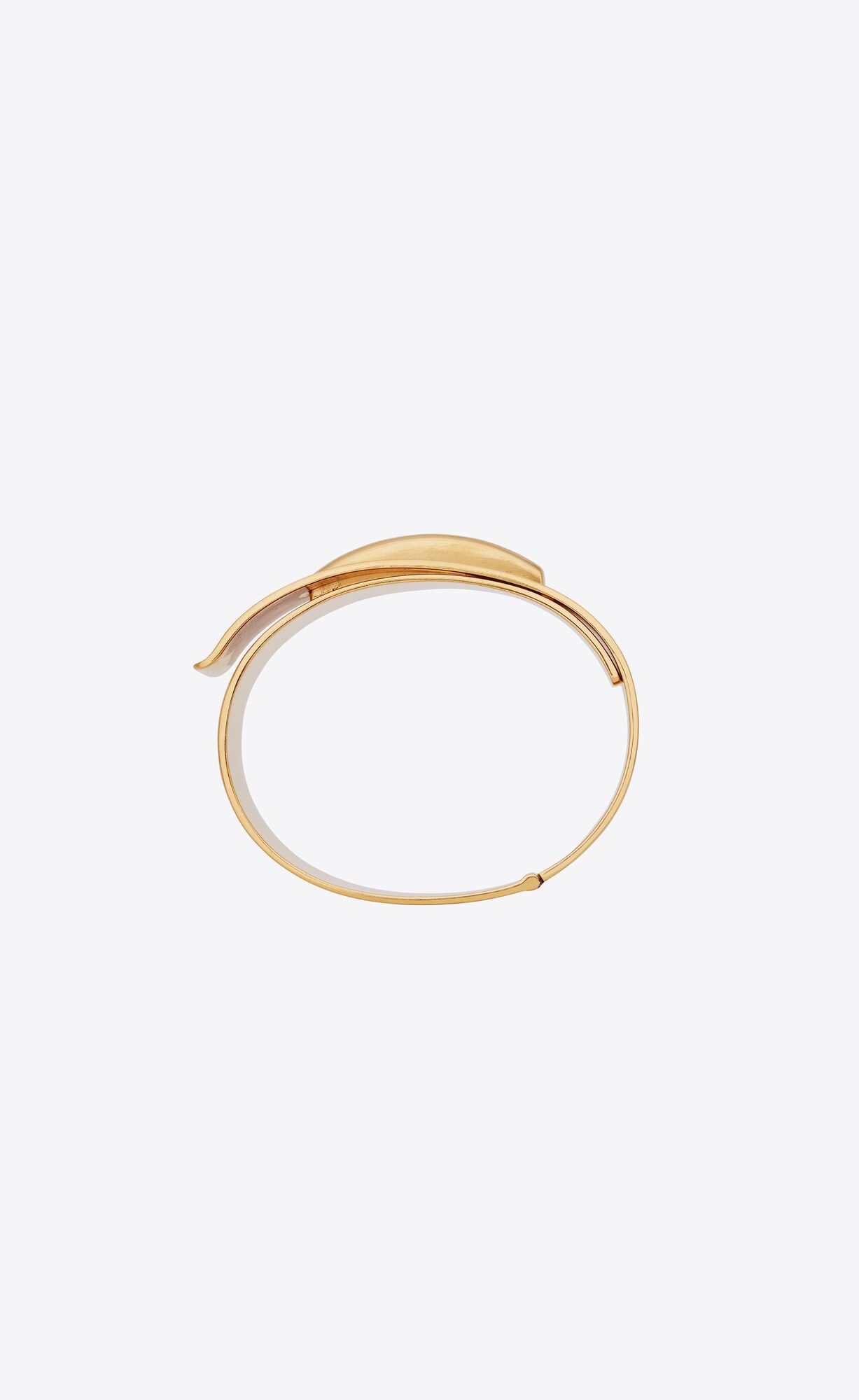 YSL Oversized Closure Bracelet In Metal Gold | 59761-CXRV