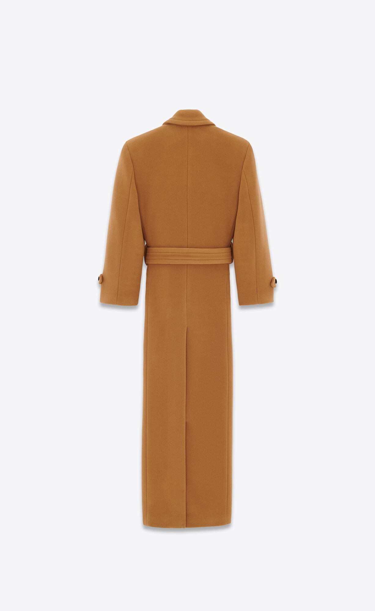 YSL Oversized Coat In Wolle Felt Tanin | 69032-PSFR