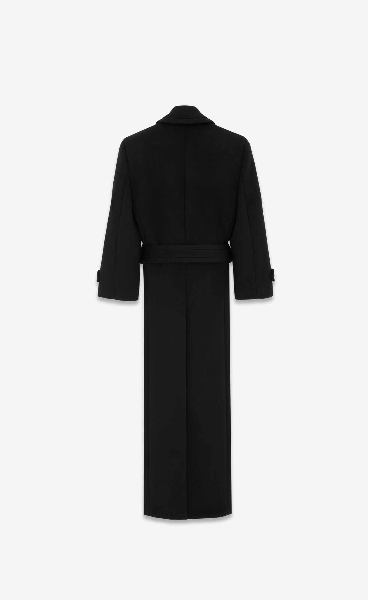 YSL Oversized Coat In Wolle Schwarz | 72369-YCHQ