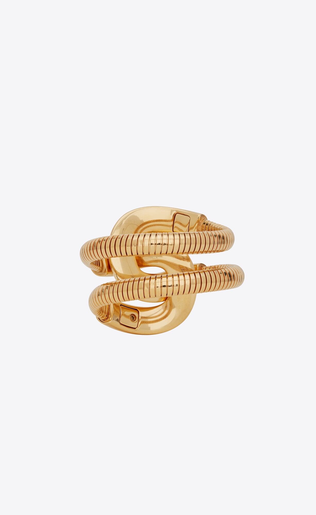 YSL Oversized You & Me Bracelet In Metal Gold | 92671-XSOI