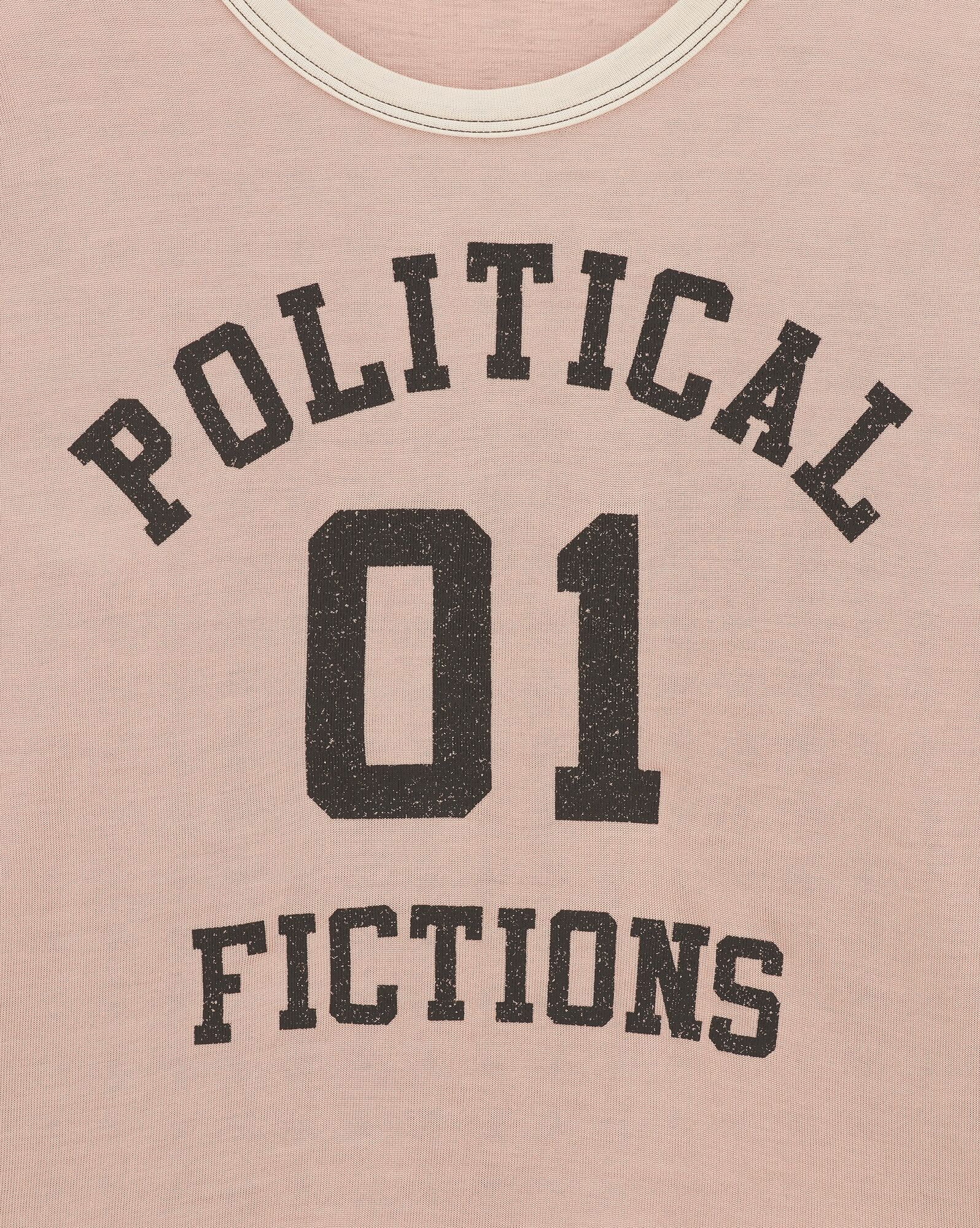 YSL Political Fictions Cropped T-shirt Rosa | 59783-TQWS