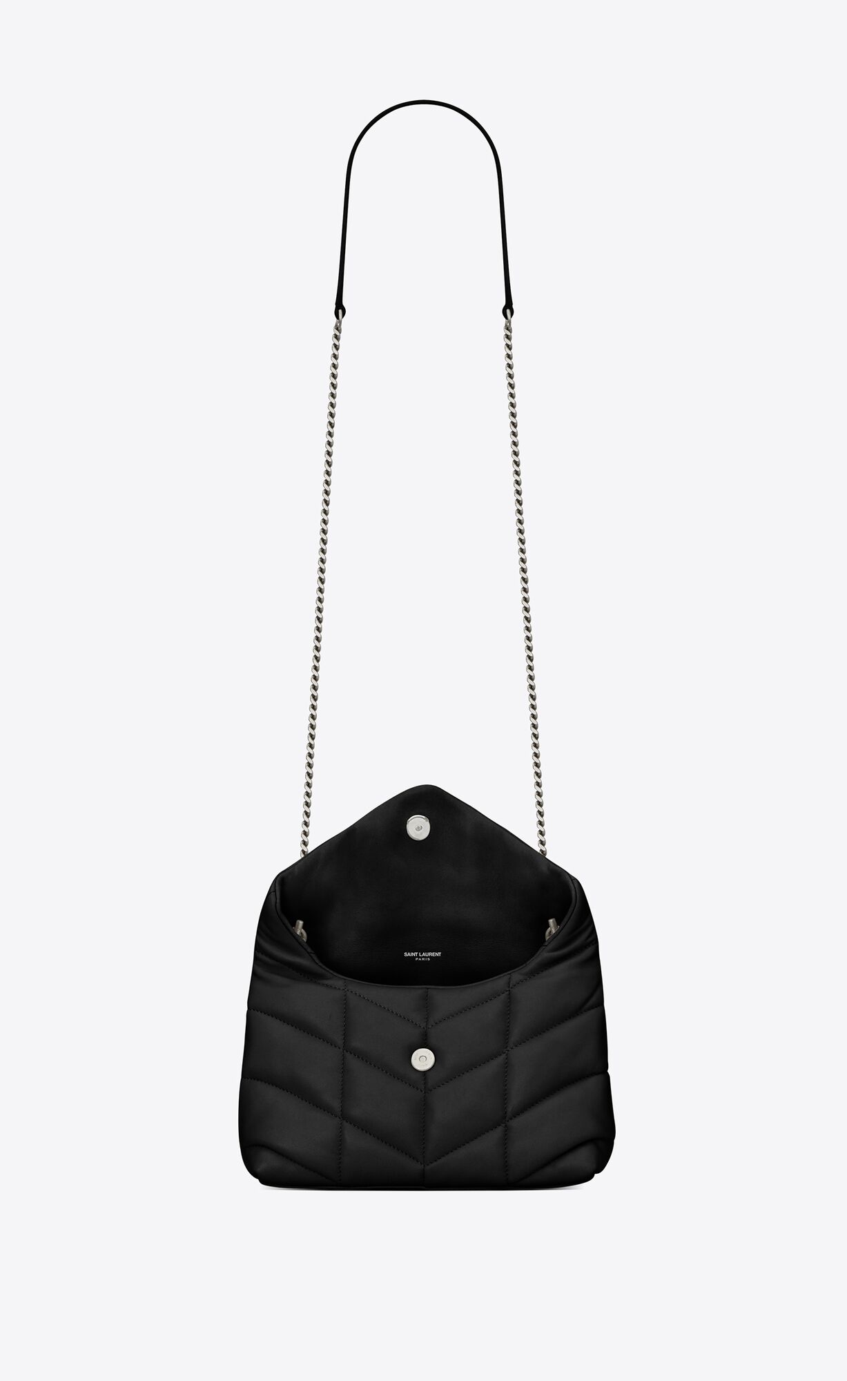 YSL Puffer Toy Bag In Gesteppt Lambskin Noir | 54360-ECDG