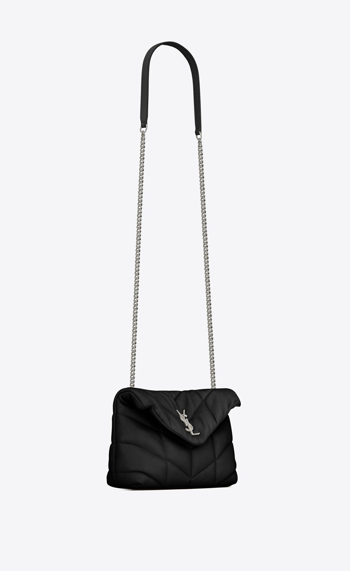 YSL Puffer Toy Bag In Gesteppt Lambskin Noir | 54360-ECDG