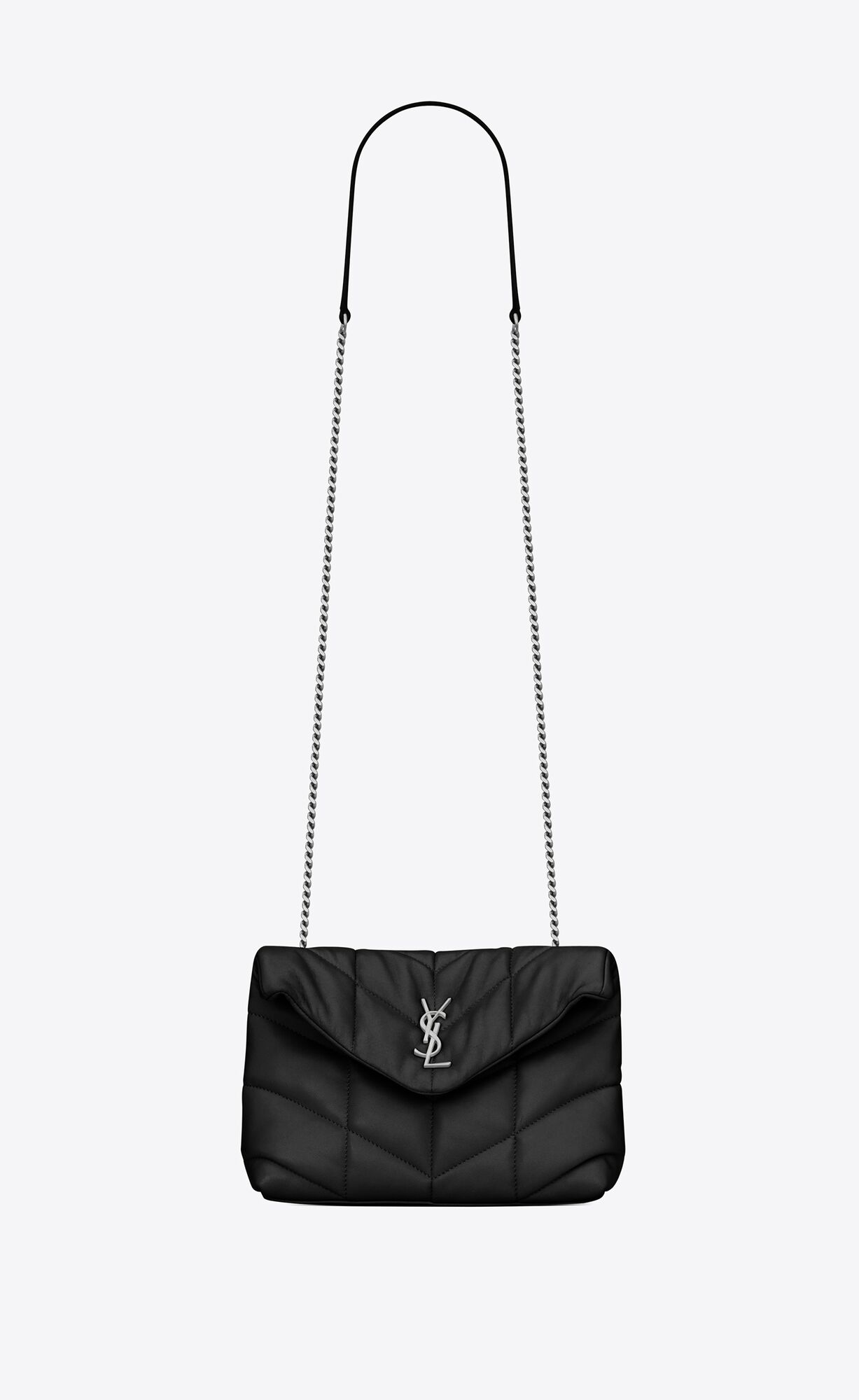 YSL Puffer Toy Bag In Gesteppt Lambskin Noir | 54360-ECDG