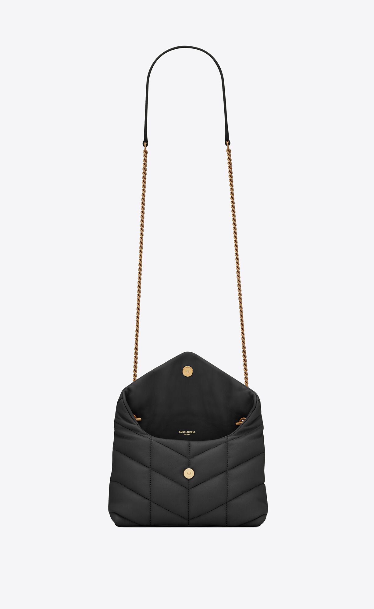 YSL Puffer Toy Bag In Gesteppt Lambskin Noir | 58329-INUQ