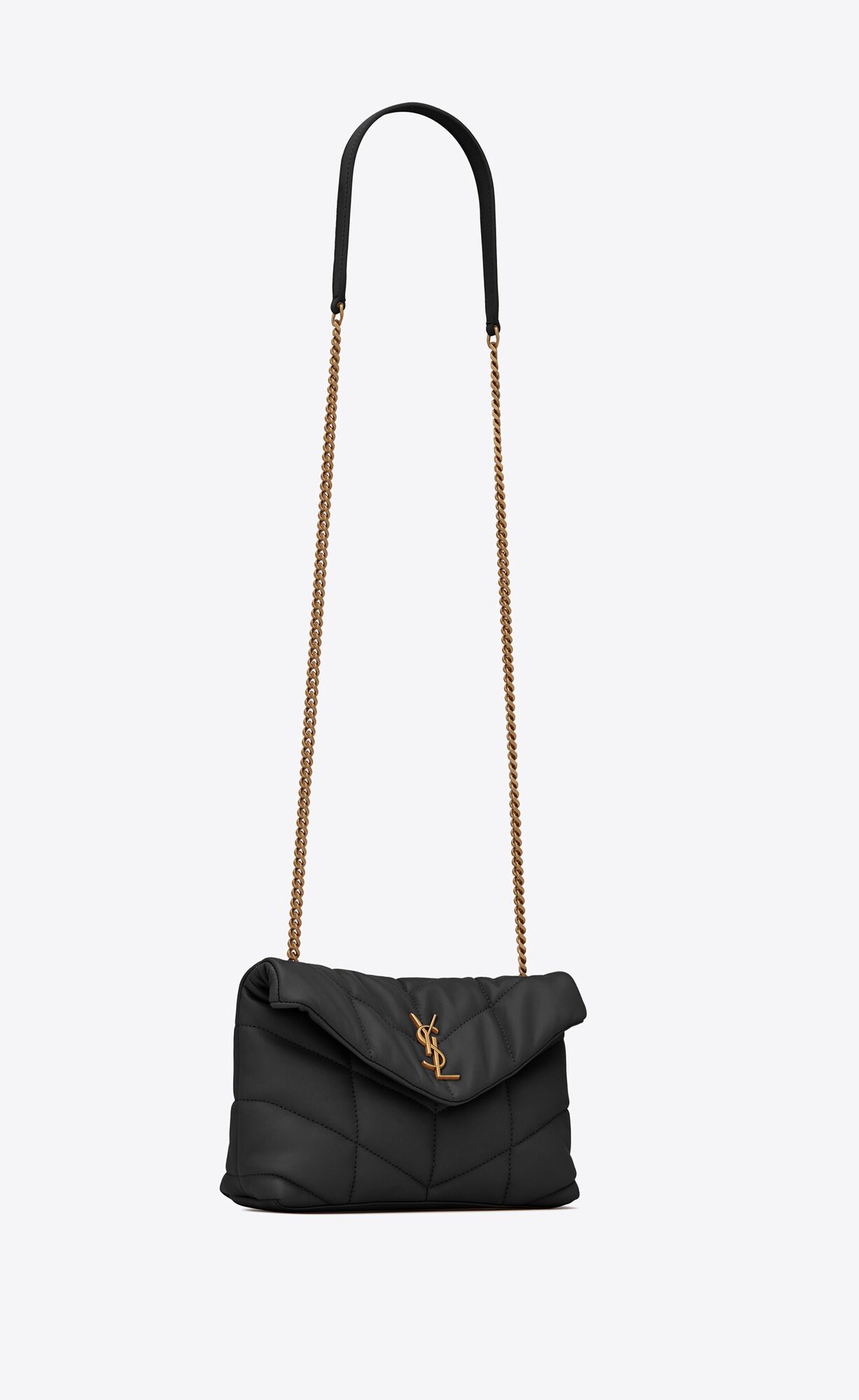 YSL Puffer Toy Bag In Gesteppt Lambskin Noir | 58329-INUQ