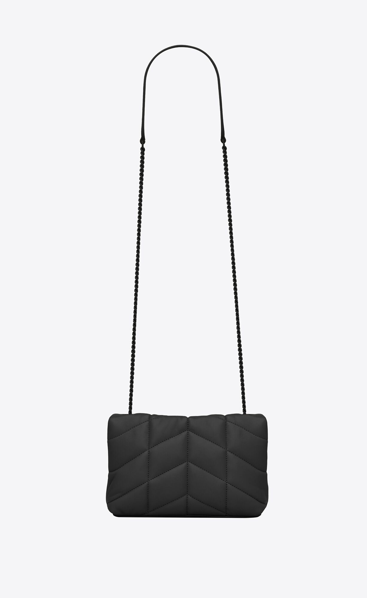 YSL Puffer Toy Bag In Gesteppt Lambskin Noir | 79352-DKHB