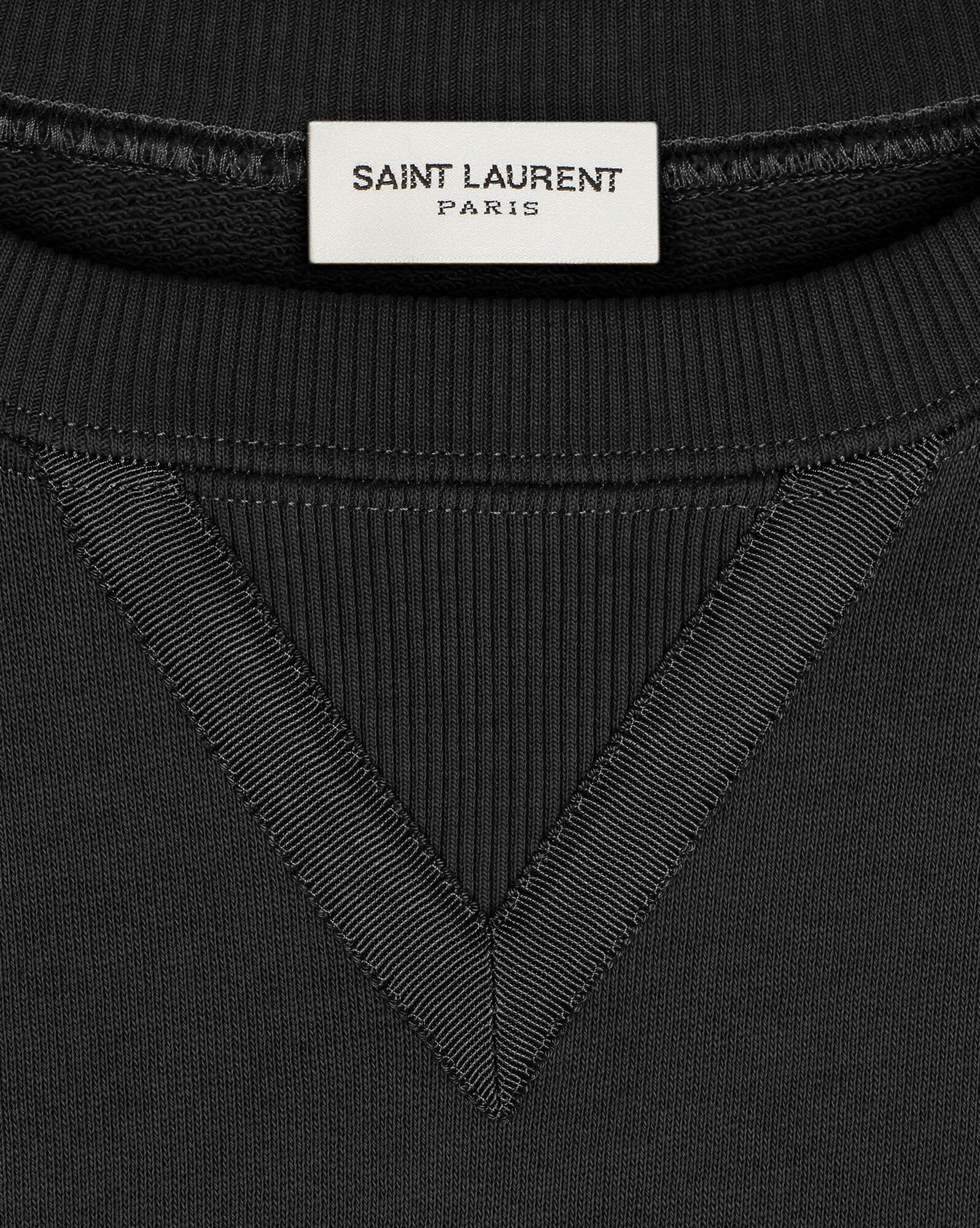 YSL Raglan Sweatshirt Noir | 86925-IZOU