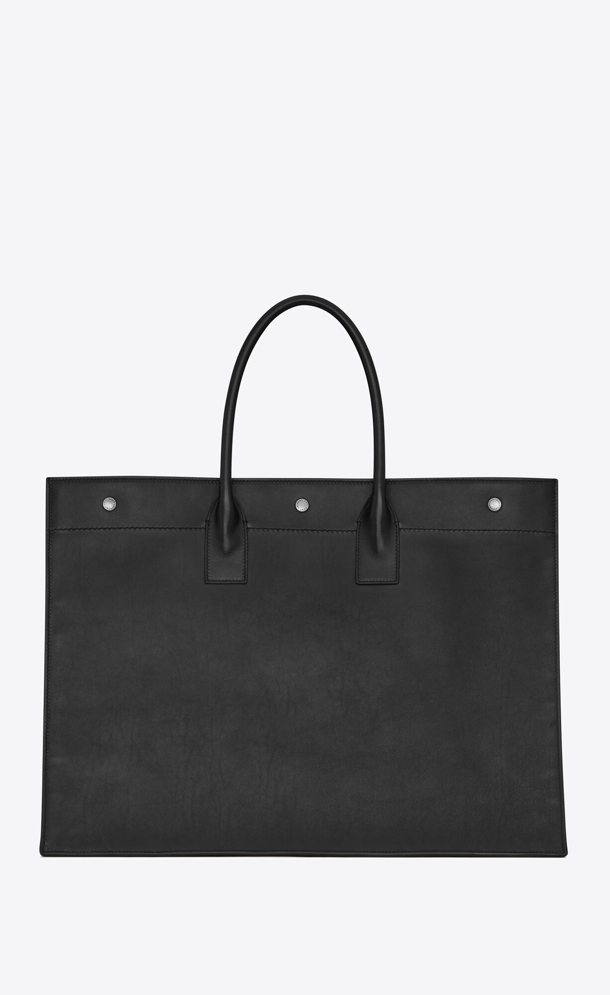 YSL Rive Gauche Large Tote Bag In Smooth Leder Schwarz | 49385-VFBI