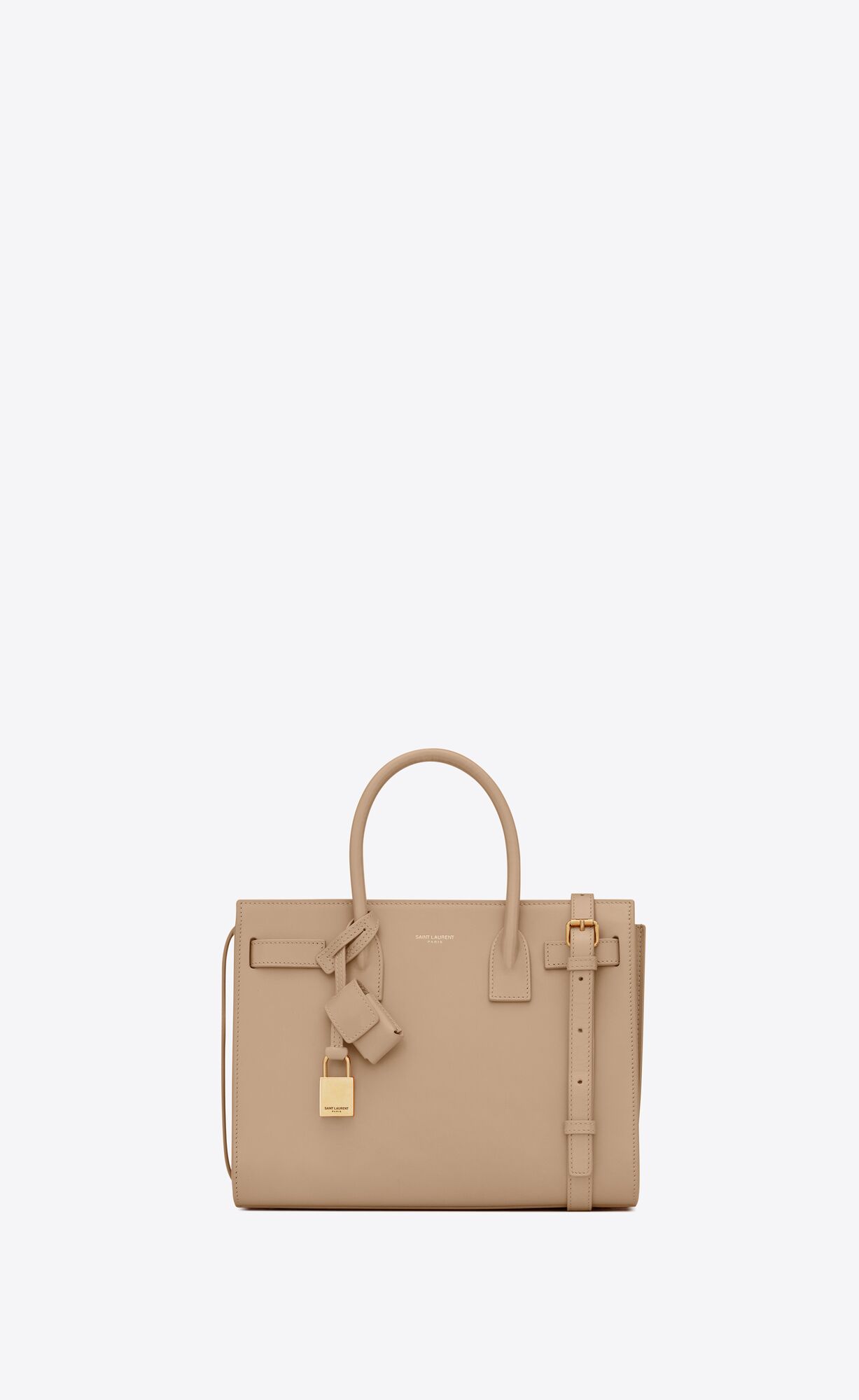 YSL Sac De Jour Baby In Smooth Leder Dunkelbeige | 13269-SKNH